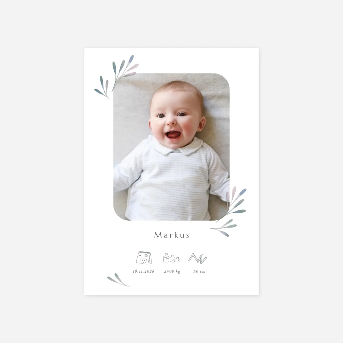 Geburtskarte Unser Sprössling