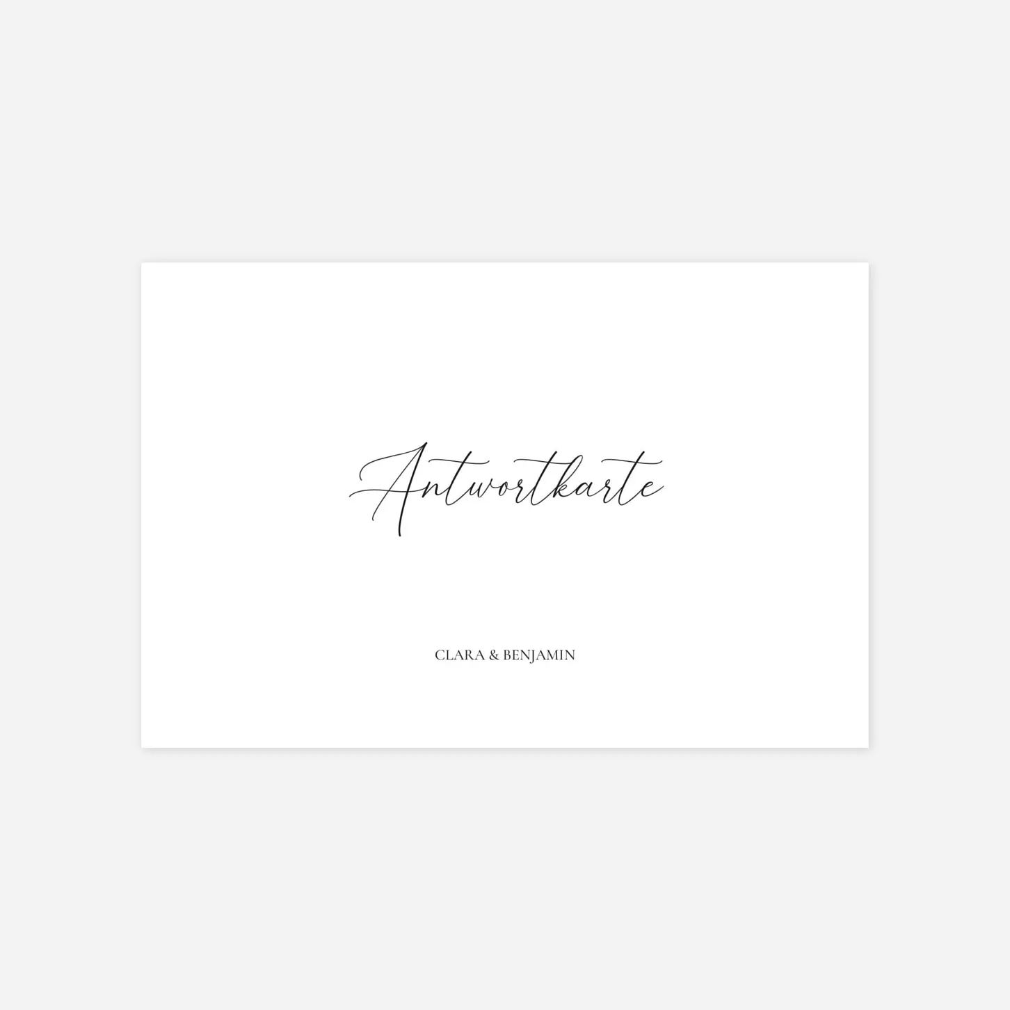 Antwortkarte Hochzeit Unter uns