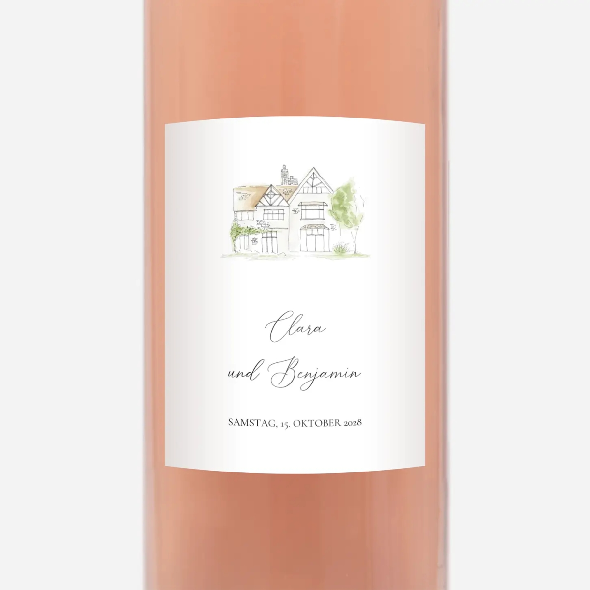 Flaschenetikett Hochzeit Unter uns