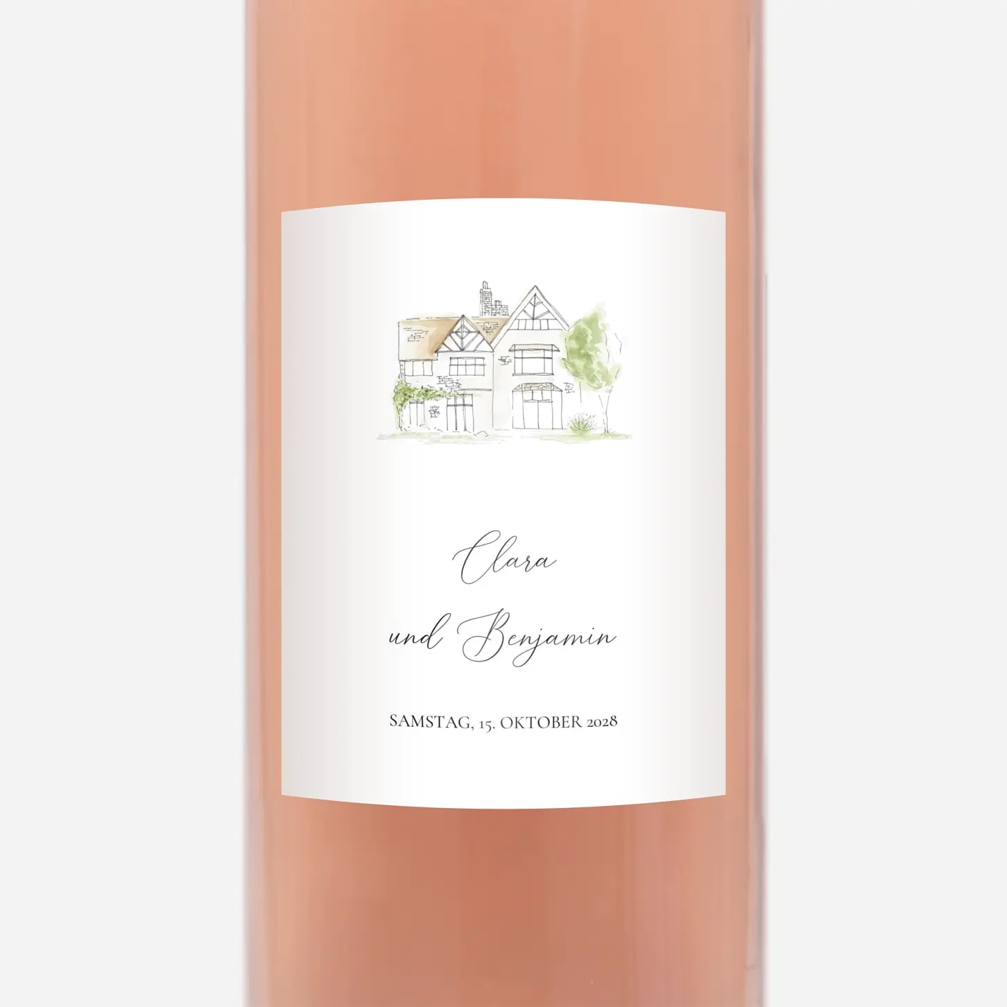 Flaschenetikett Hochzeit Unter uns