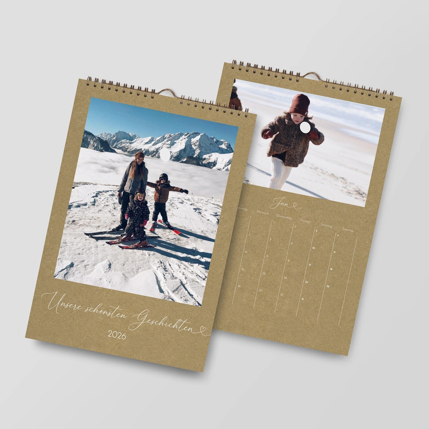 Wandkalender personalisierbare Felder Unsere schönsten Geschichten