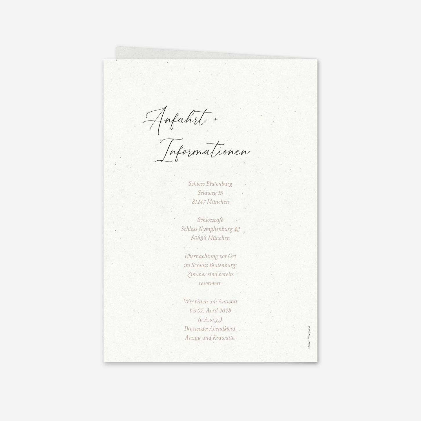 Hochzeitseinladung Charme