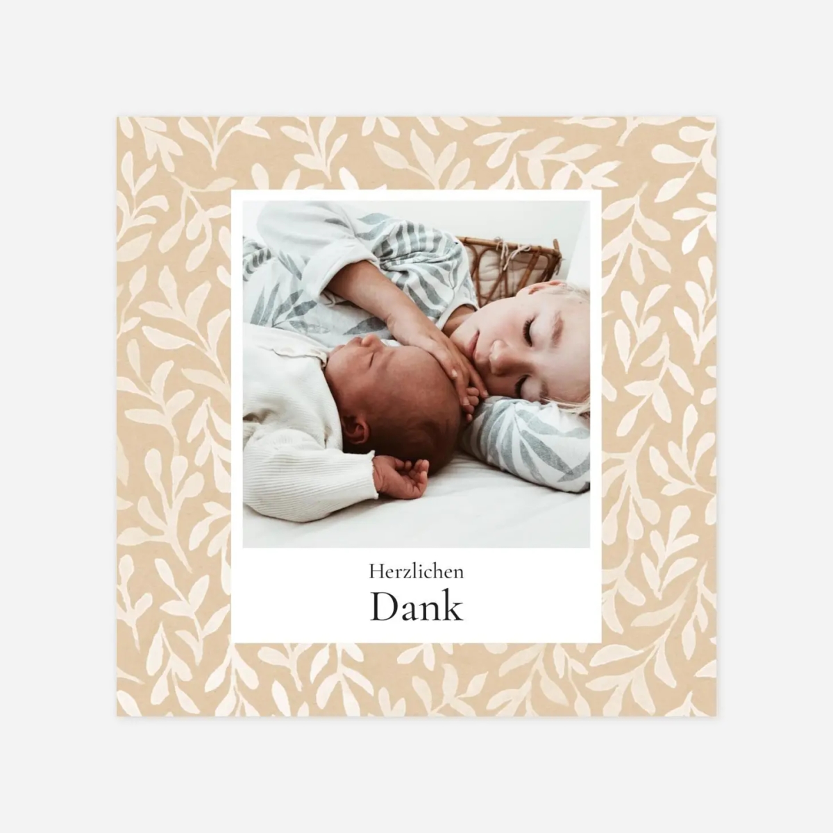 Dankeskarte Geburt Verbundenheit