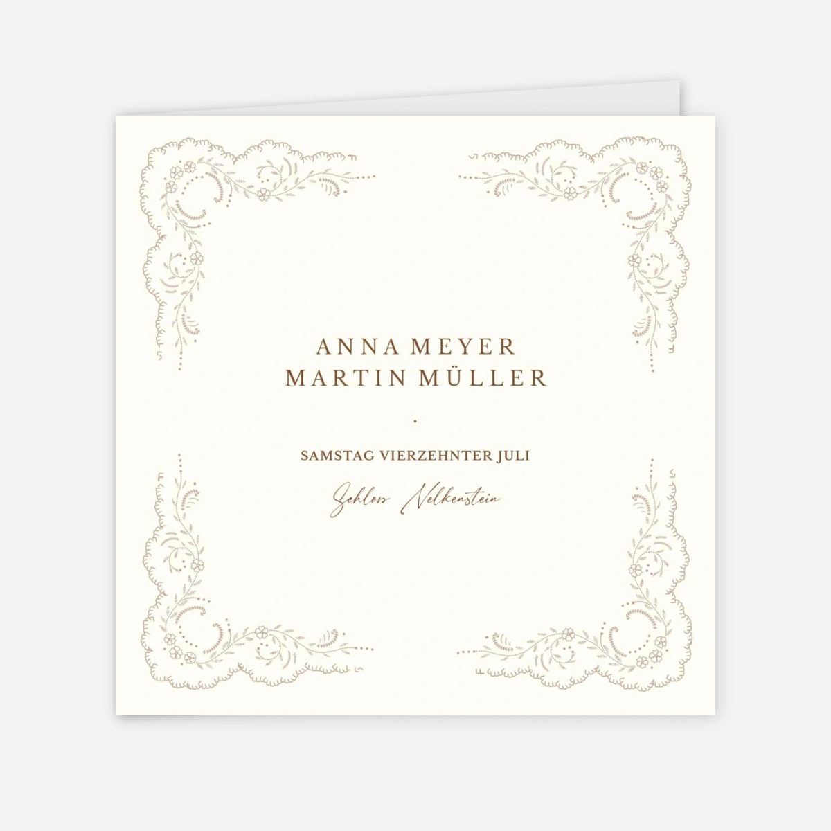 Hochzeitseinladung Verwebt