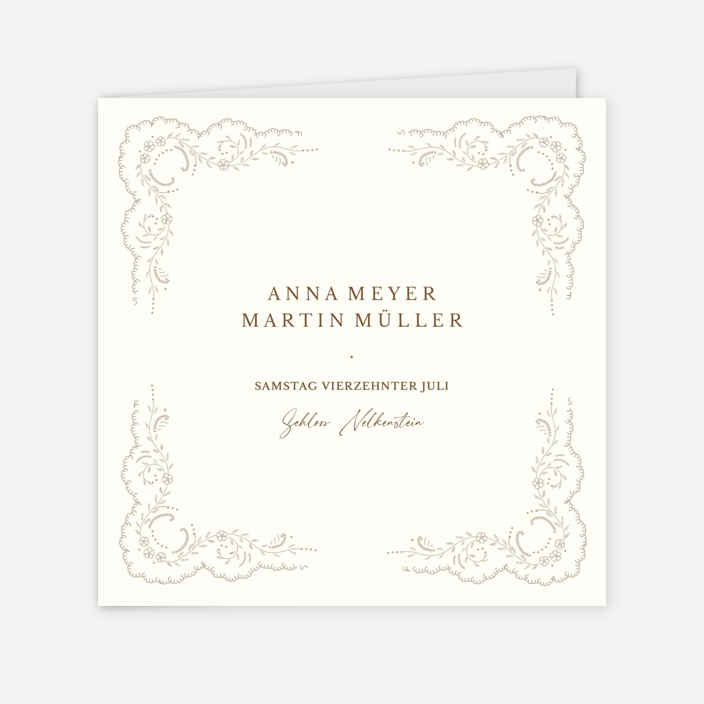 Hochzeitseinladung Verwebt