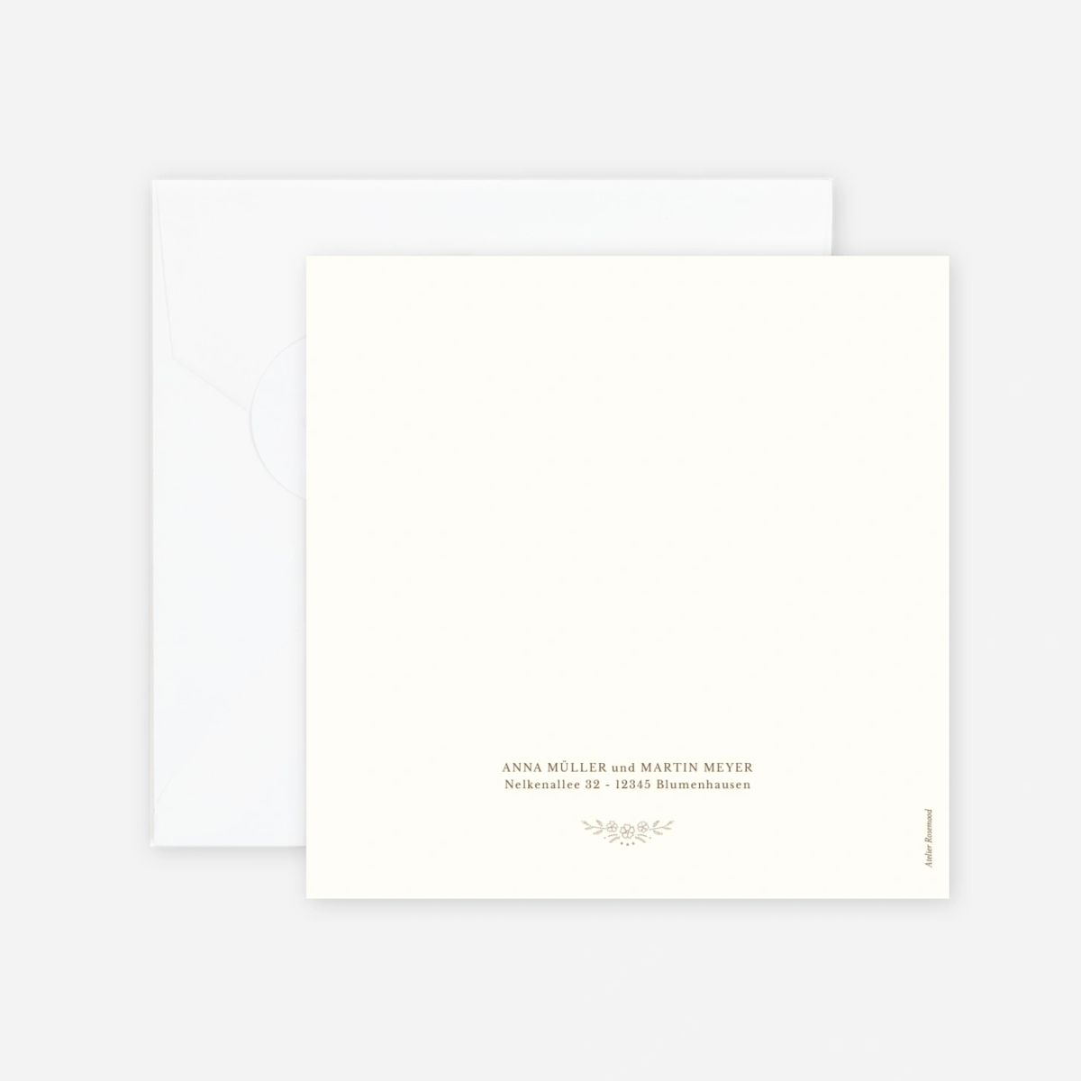 Hochzeitseinladung Verwebt