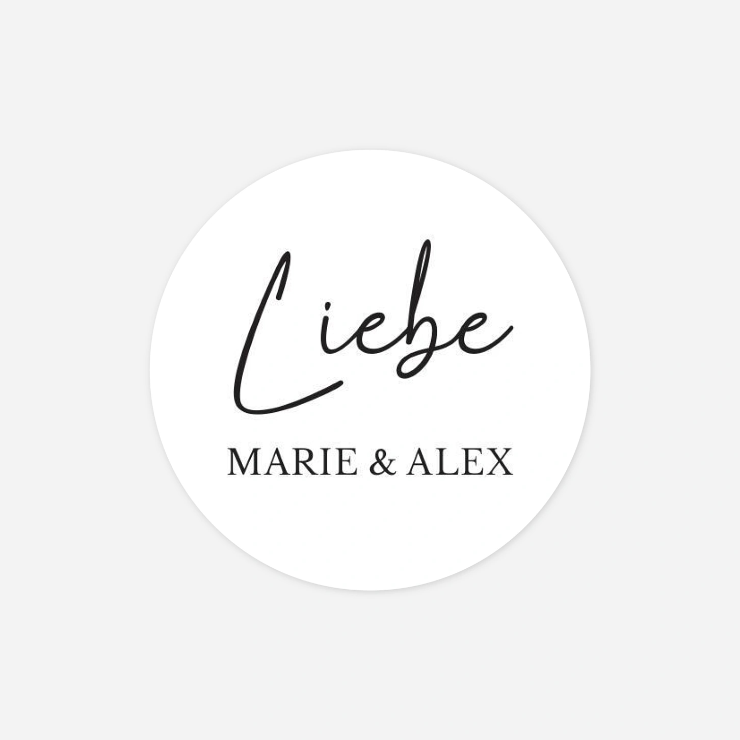 Geschenkaufkleber Hochzeit Voll Freude