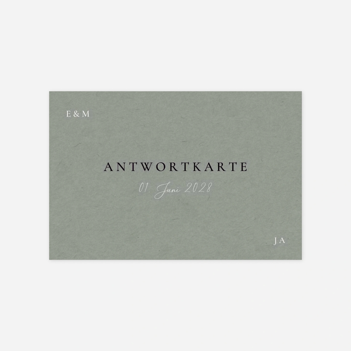 Antwortkarte Hochzeit Verbunden in Liebe