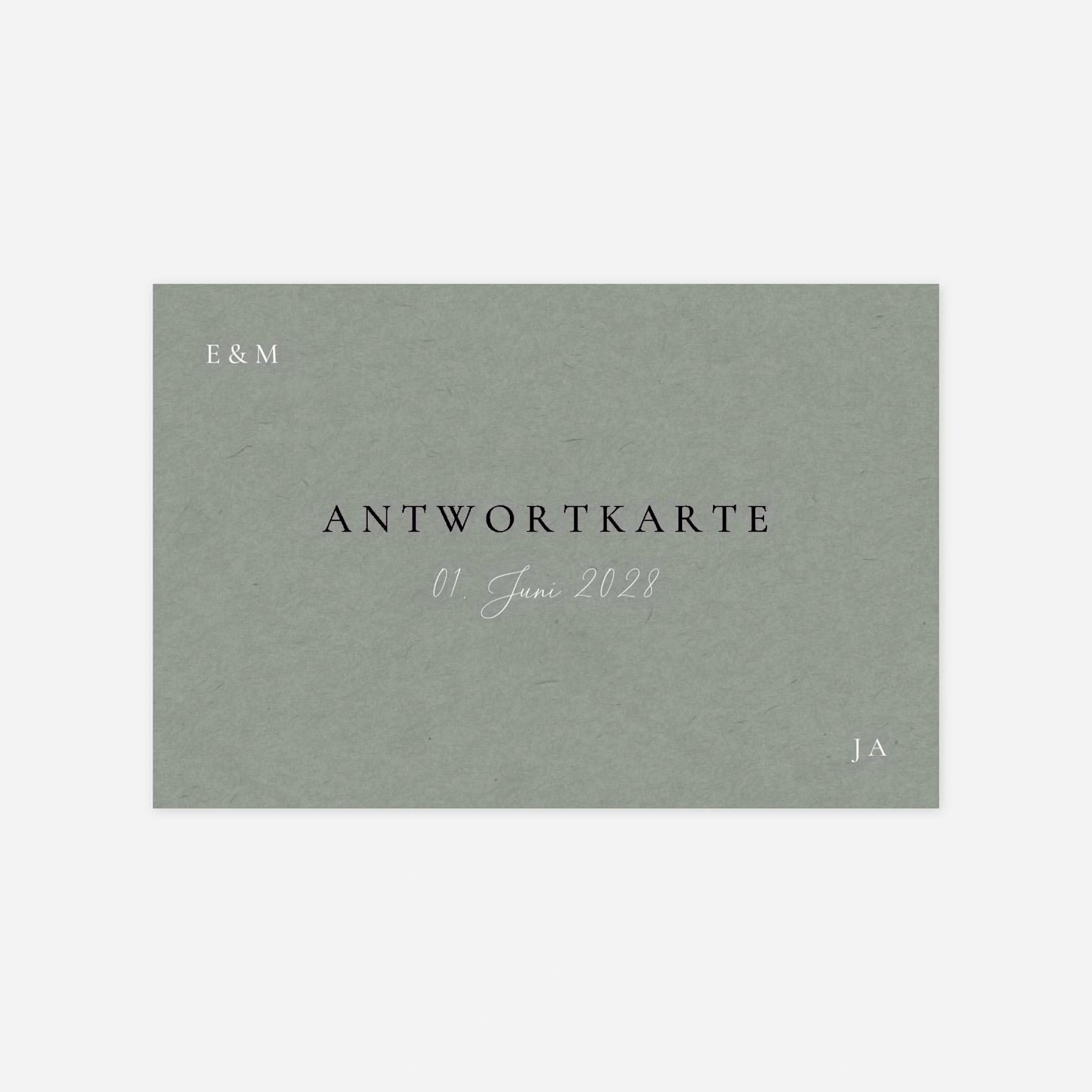 Antwortkarte Hochzeit Verbunden in Liebe