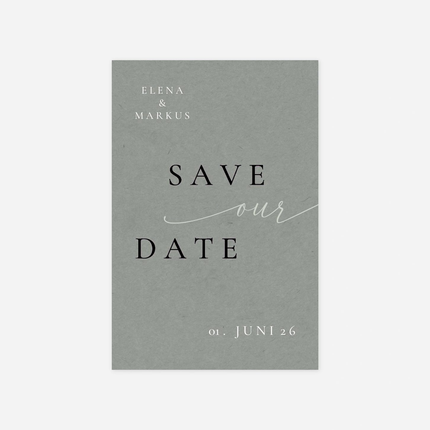 Save-the-Date Karte Verbunden in Liebe