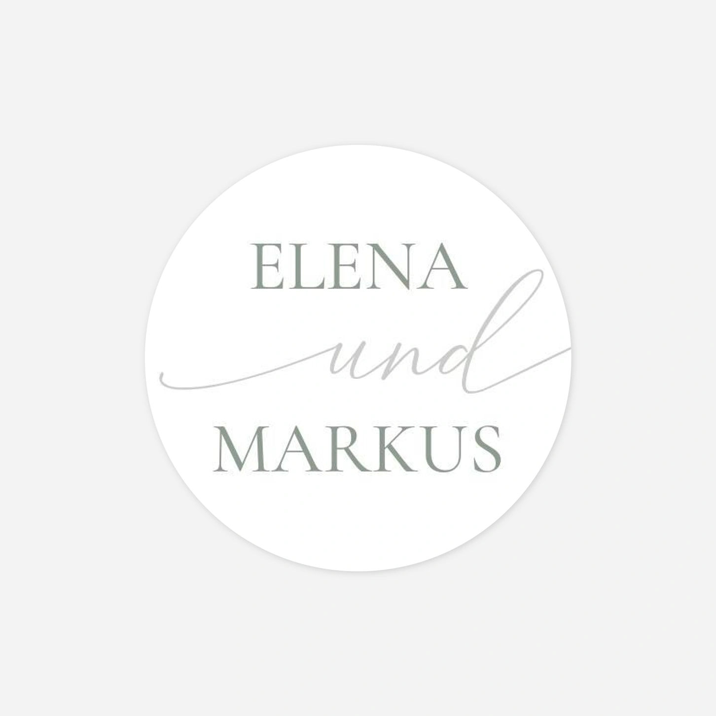 Geschenkaufkleber Hochzeit Verbunden in Liebe