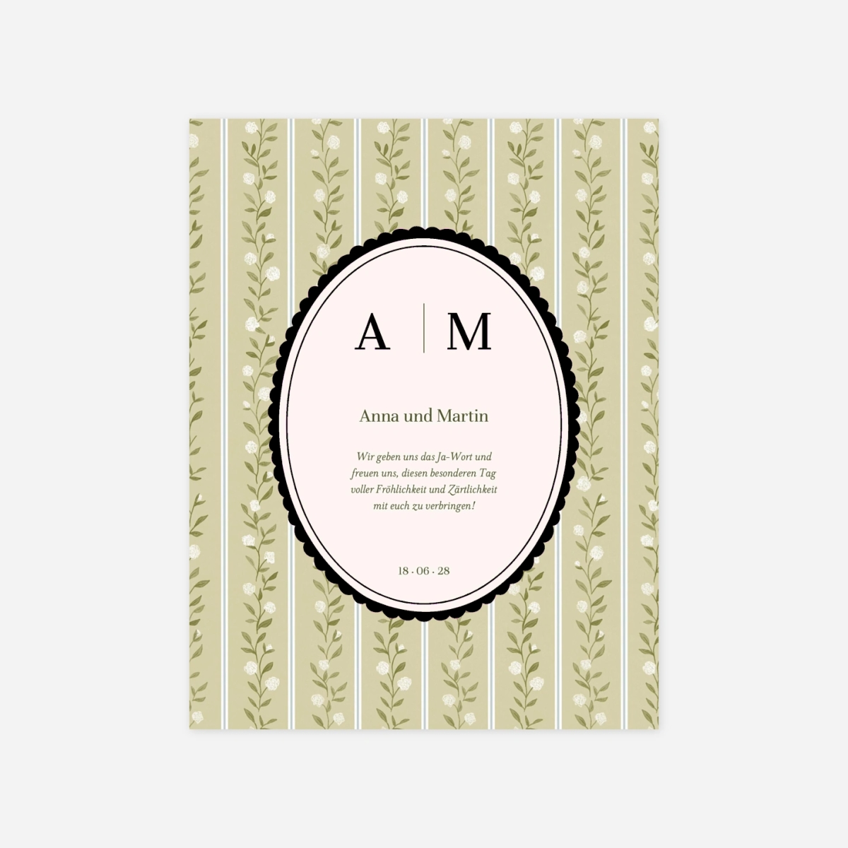 Hochzeitseinladung Vintage Moment