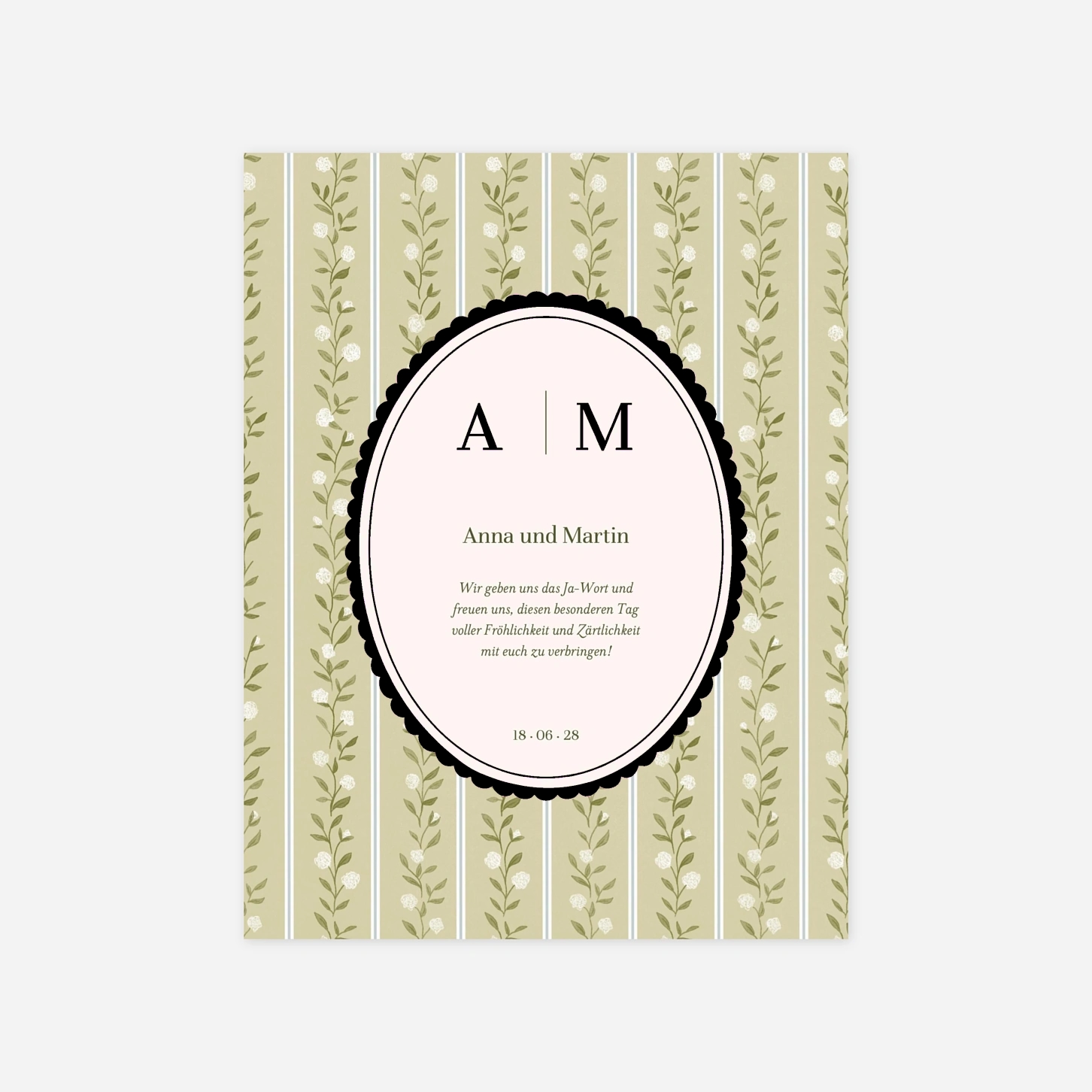 Hochzeitseinladung Vintage Moment