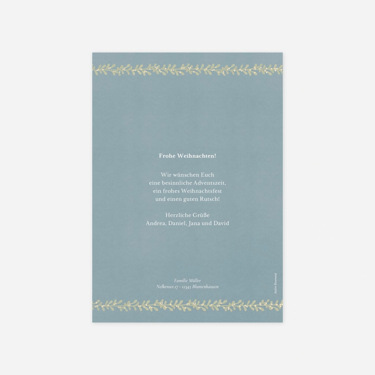 Weihnachtskarte Vintage Moment