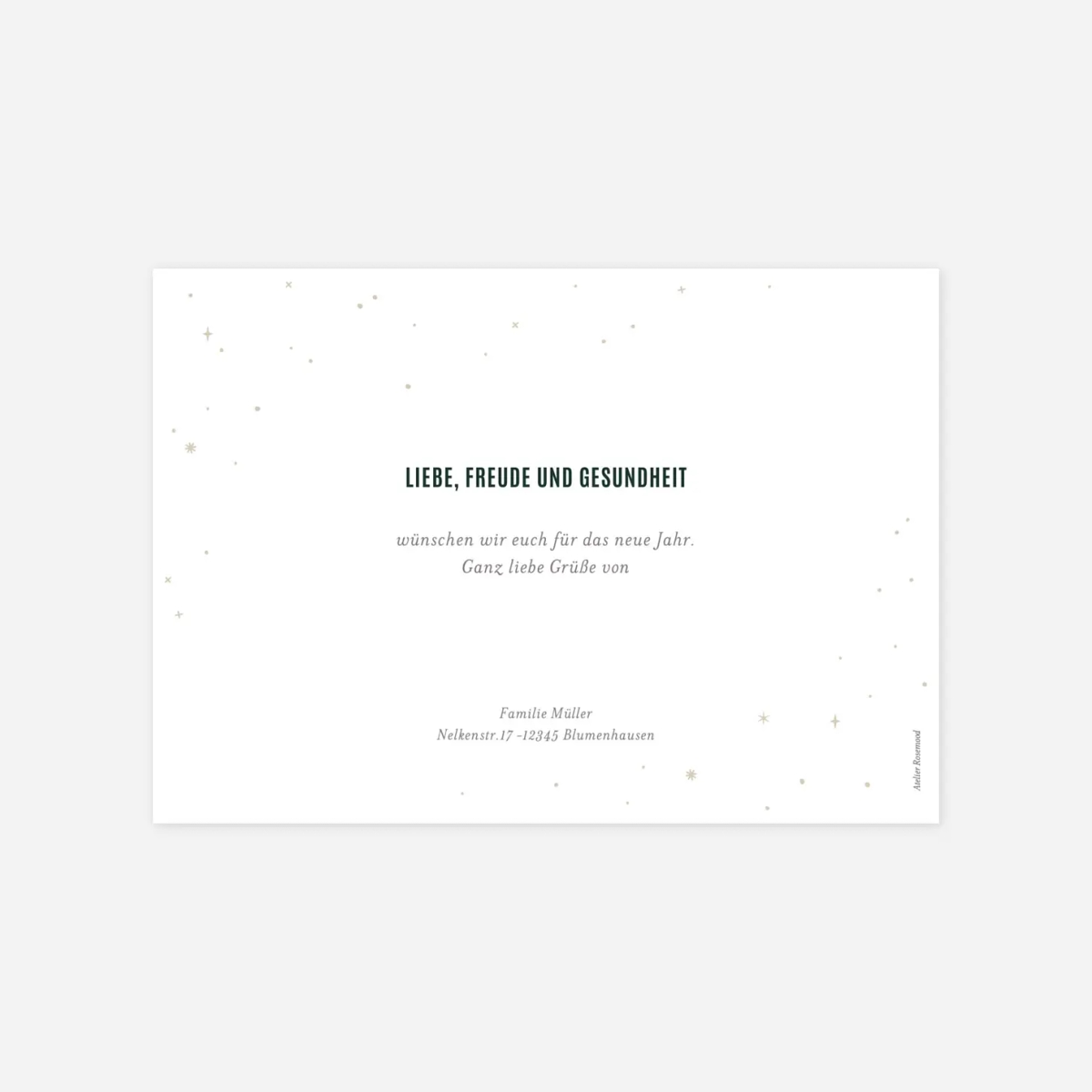 Weihnachtskarte Von Herzen