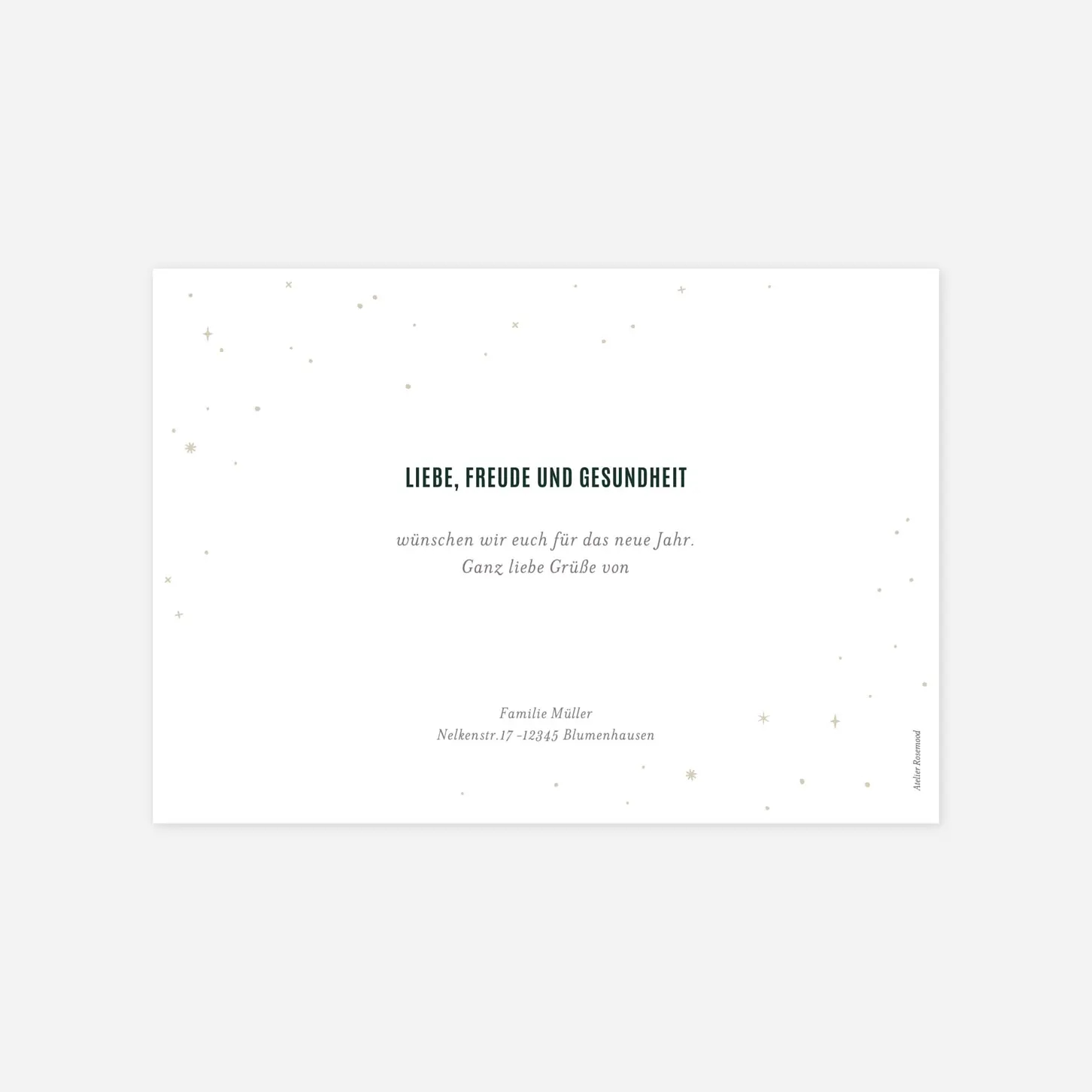 Weihnachtskarte Von Herzen