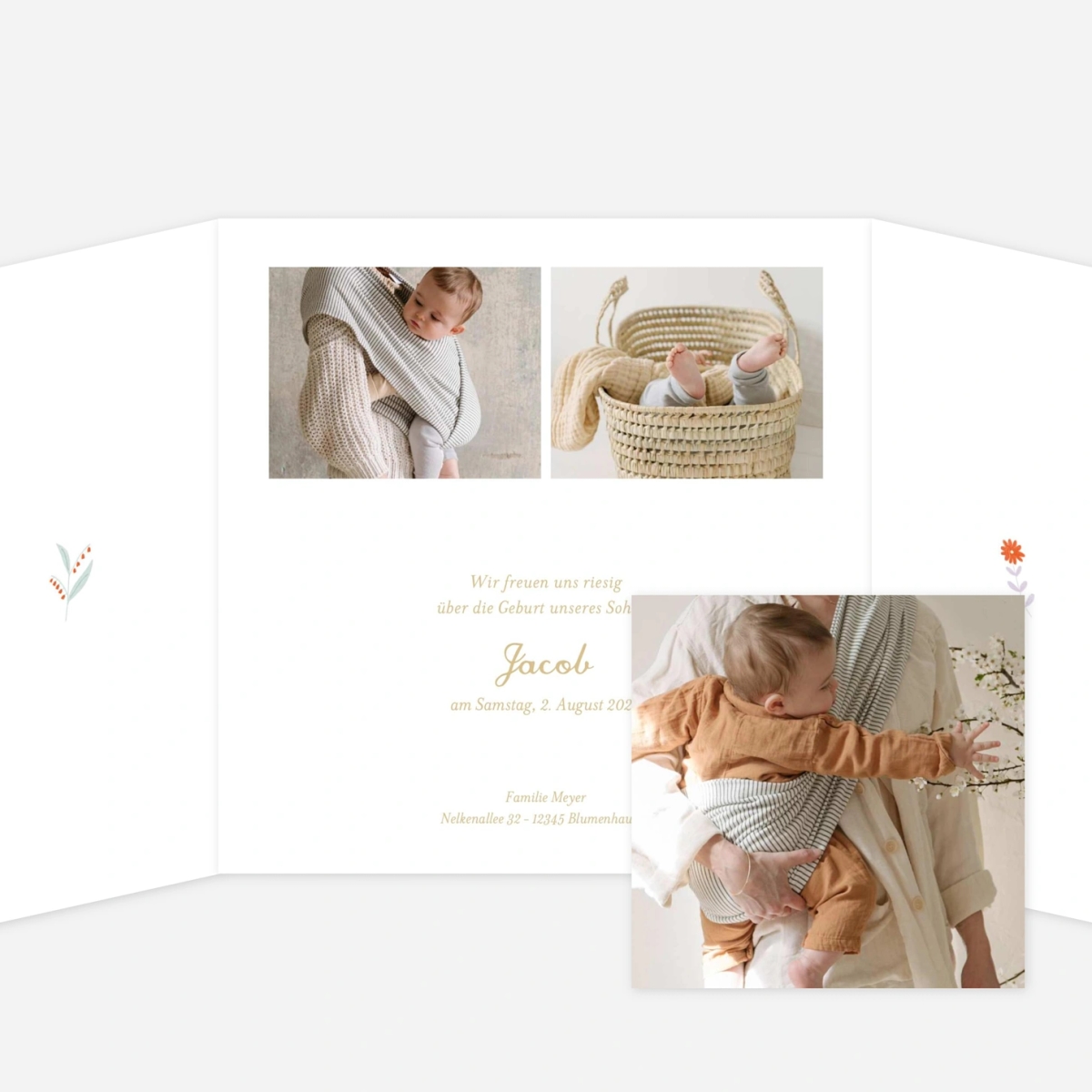 Geburtskarte Waldfreunde