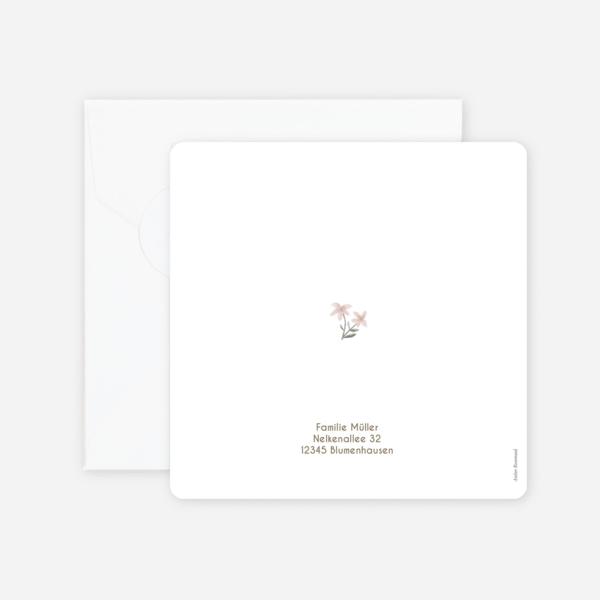 Taufeinladung Zarte Natur