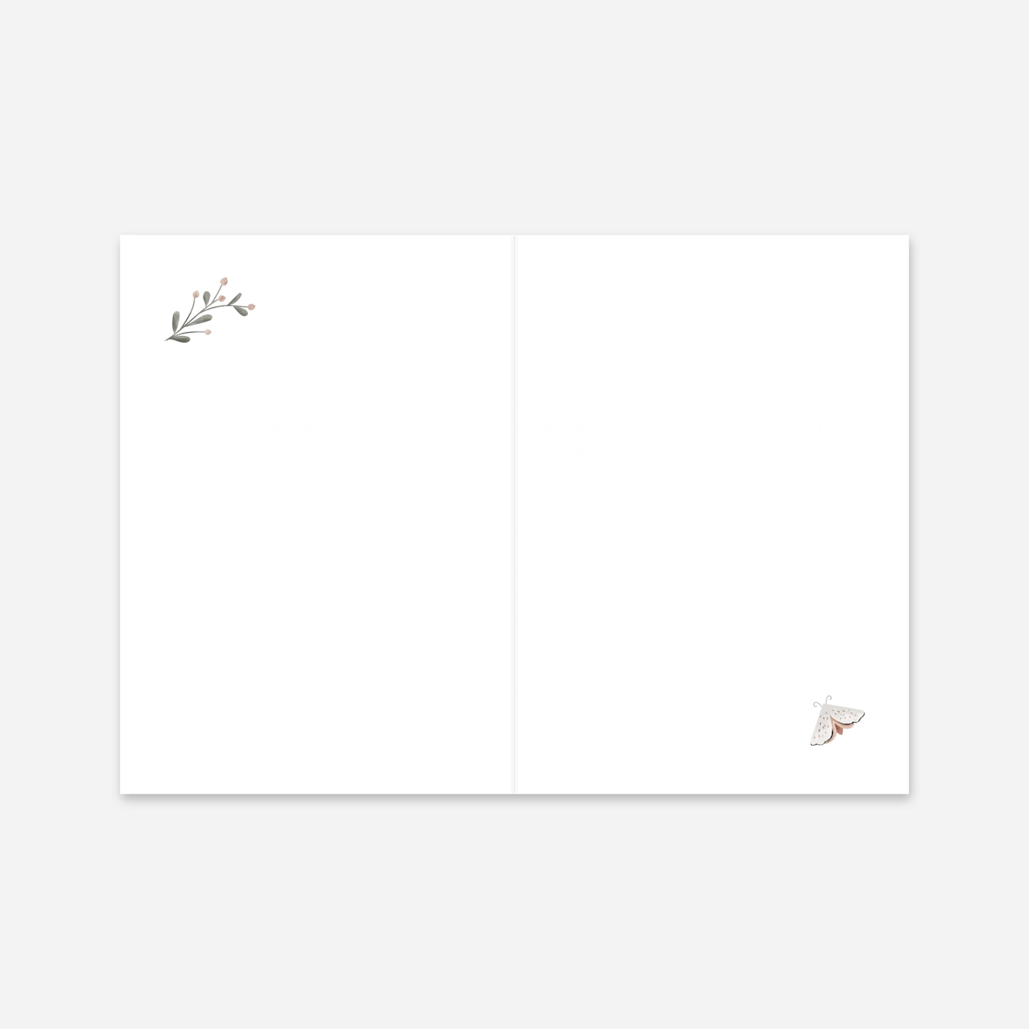 Kirchenheft Taufe Zarte Natur