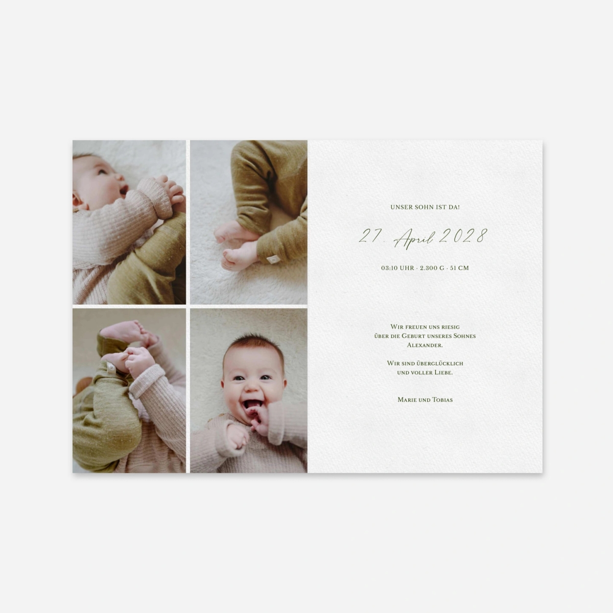 Geburtskarte Waldflüstern