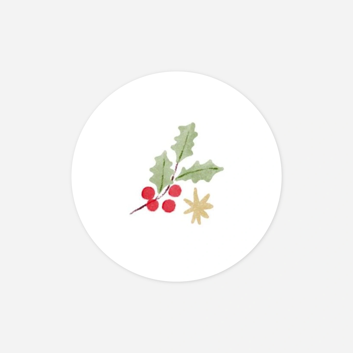 Geschenkaufkleber Weihnachten Waldtanz