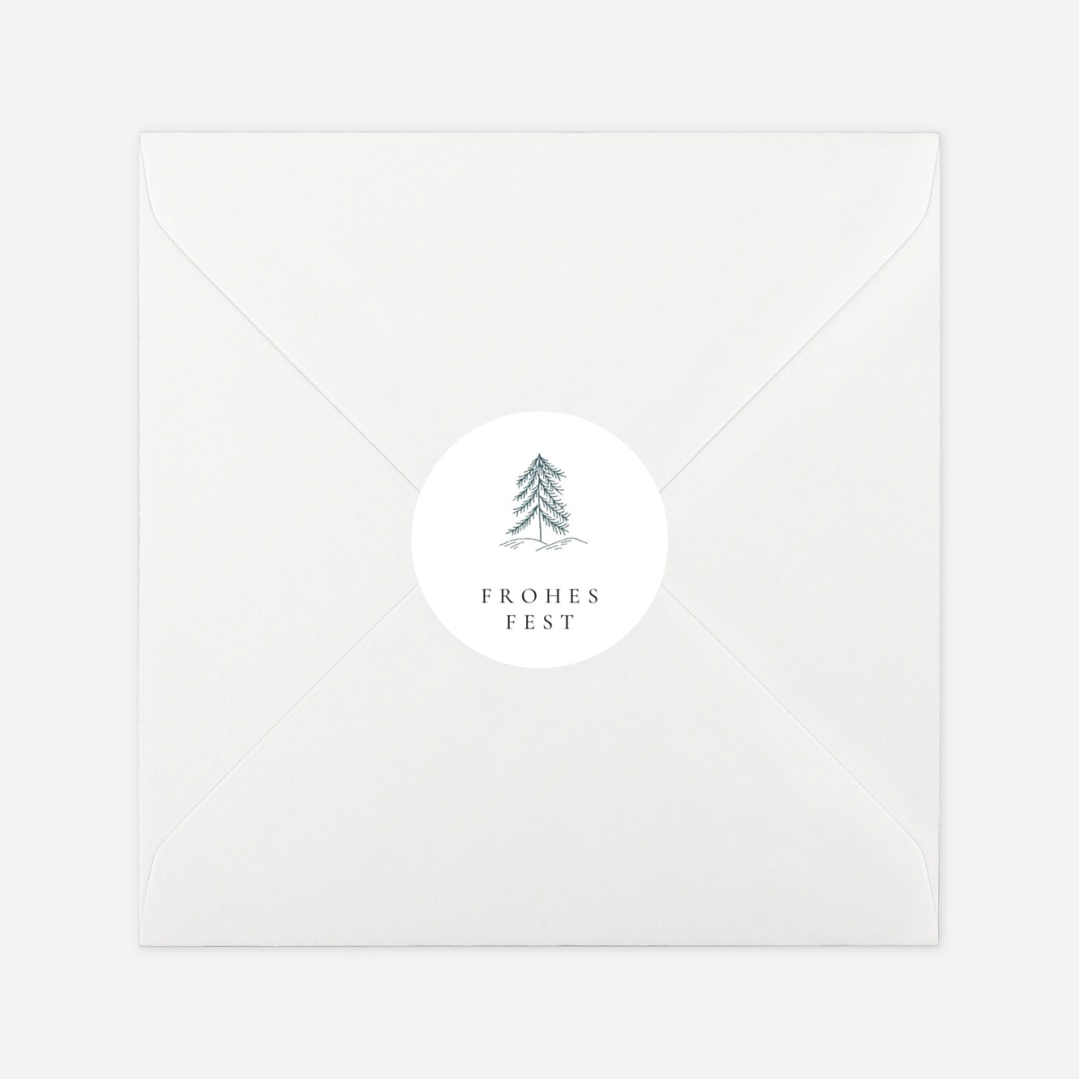 Geschenkaufkleber Weihnachten Waldzauber