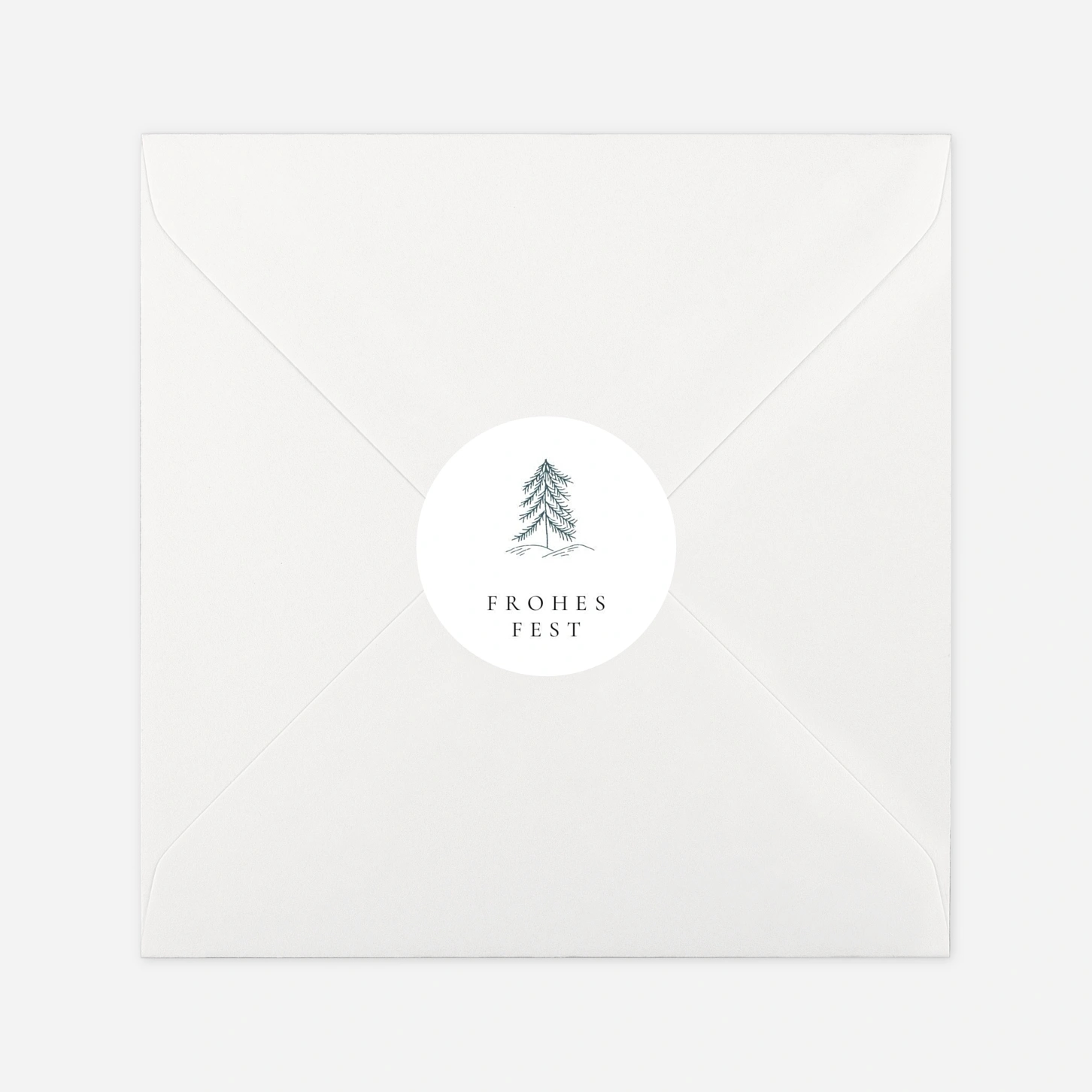 Geschenkaufkleber Weihnachten Waldzauber