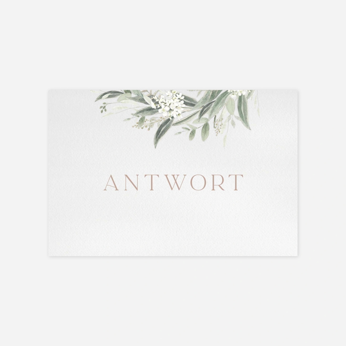 Antwortkarte Hochzeit Wilde Blüte