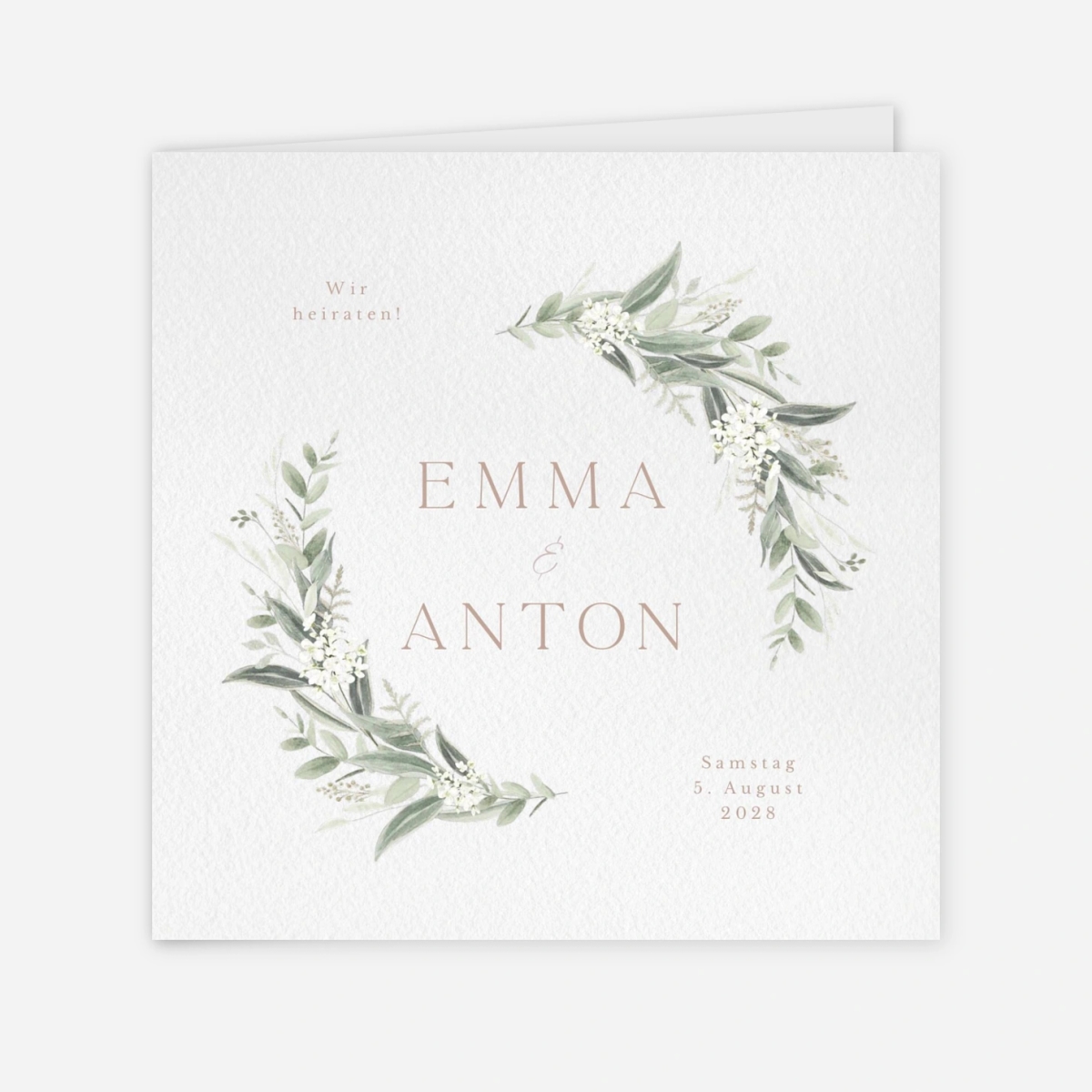Hochzeitseinladung Wilde Blüte