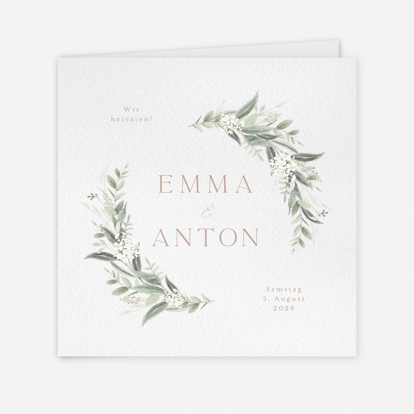 Hochzeitseinladung Wilde Blüte