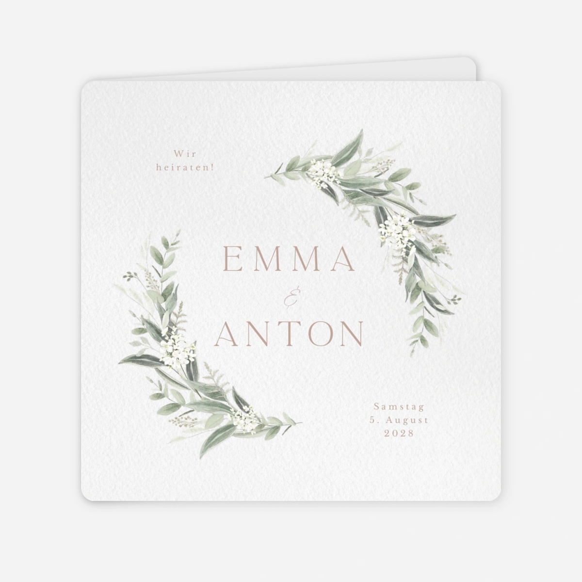 Hochzeitseinladung Wilde Blüte