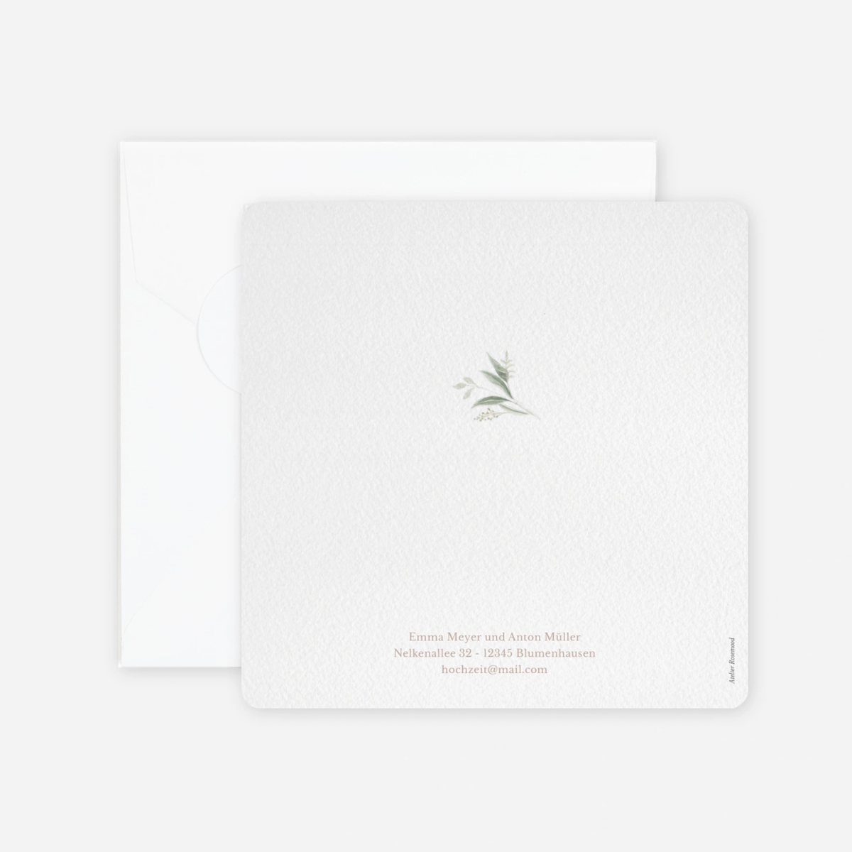 Hochzeitseinladung Wilde Blüte