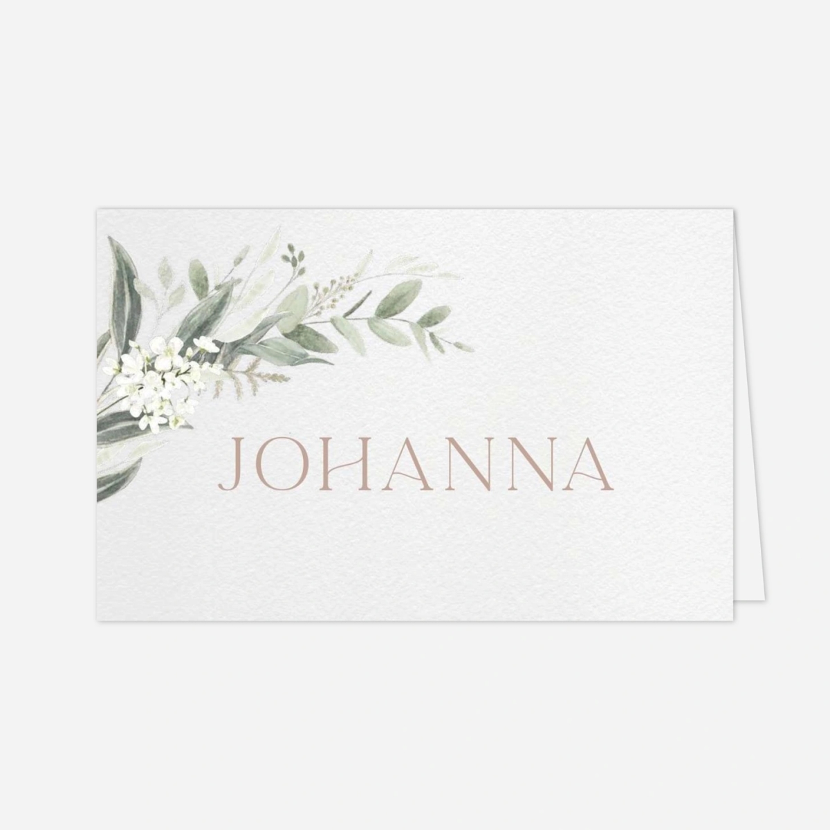 Platzkarte Hochzeit Wilde Blüte