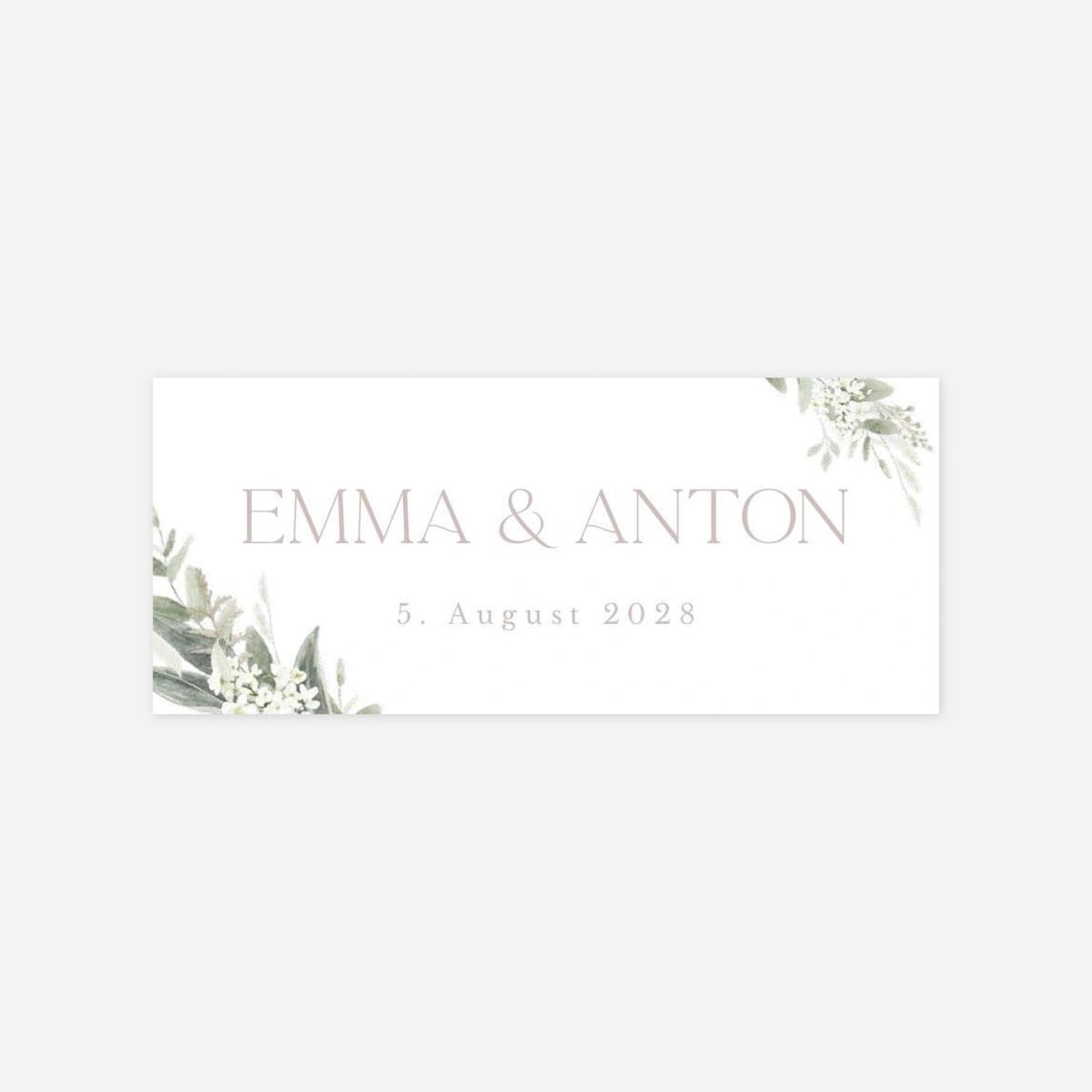 Geschenkaufkleber Hochzeit Wilde Blüte