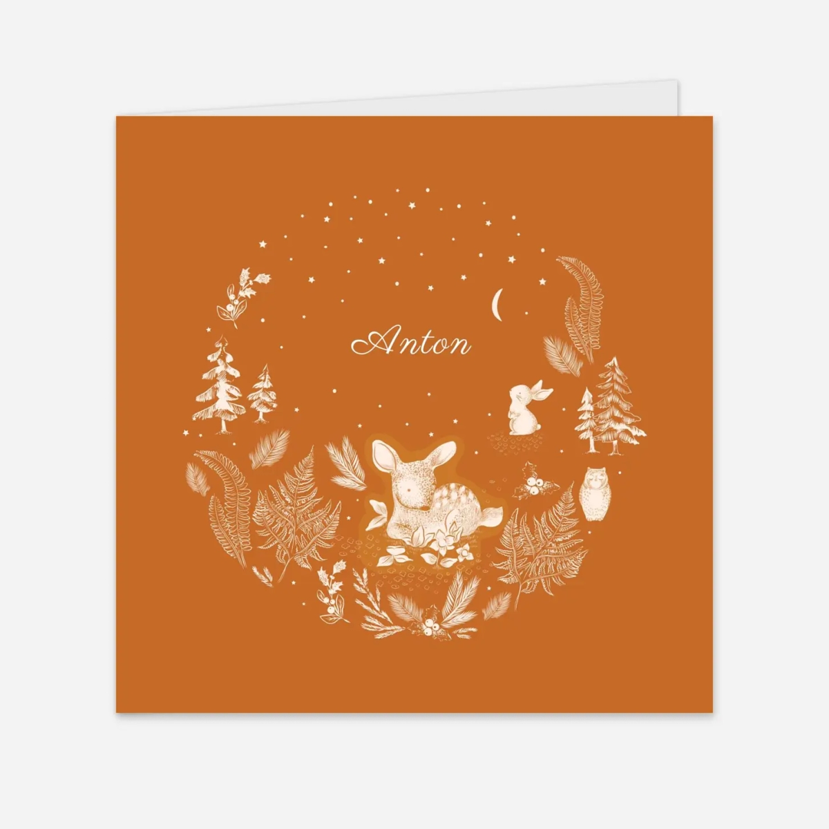 Geburtskarte Wald der Tiere