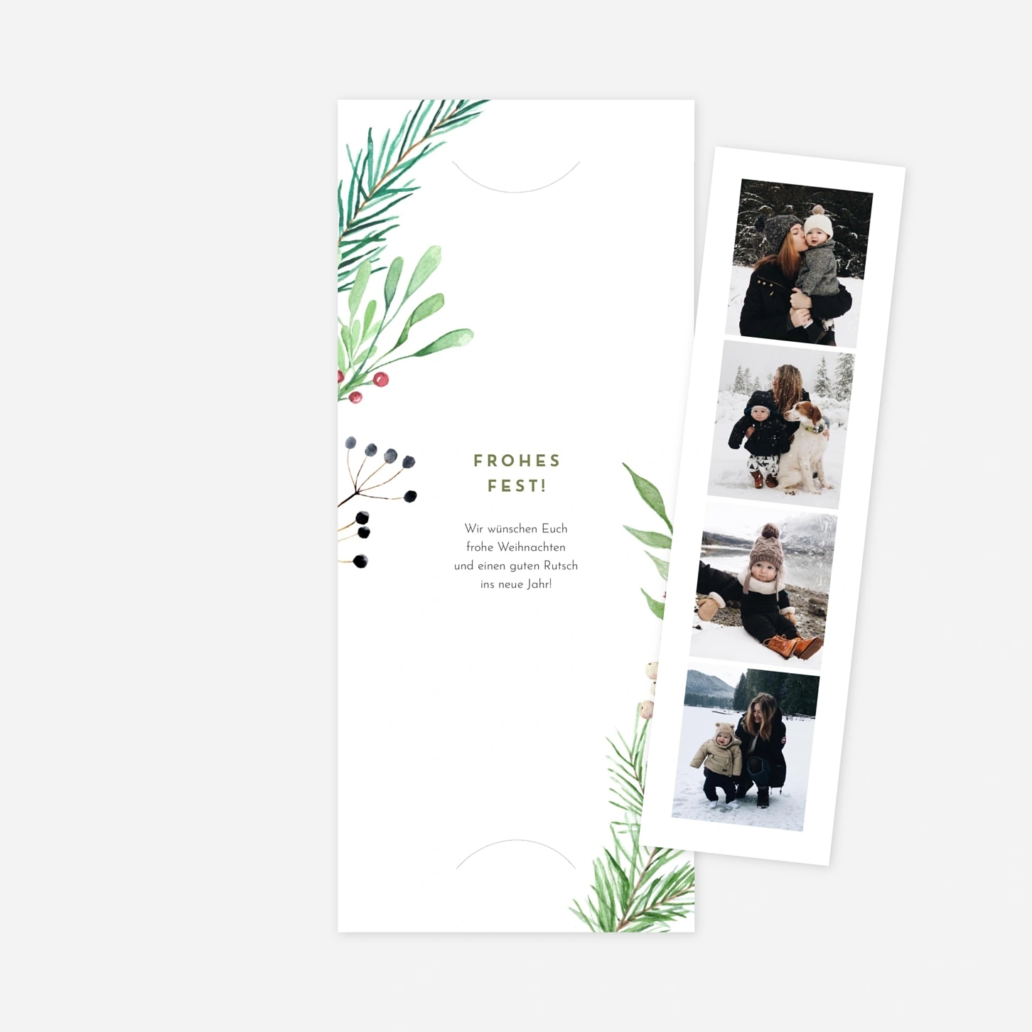 Weihnachtskarte Weihnachtsbeeren