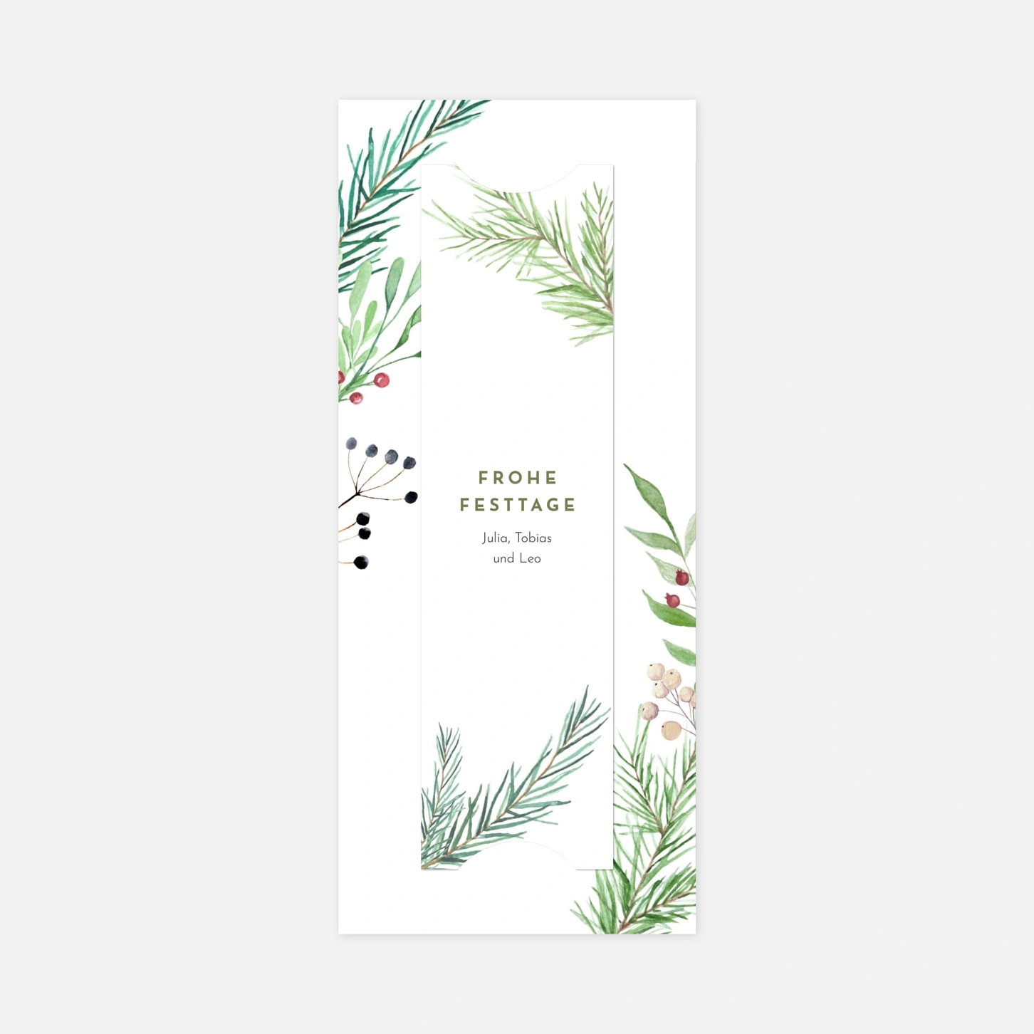 Weihnachtskarte Weihnachtsbeeren