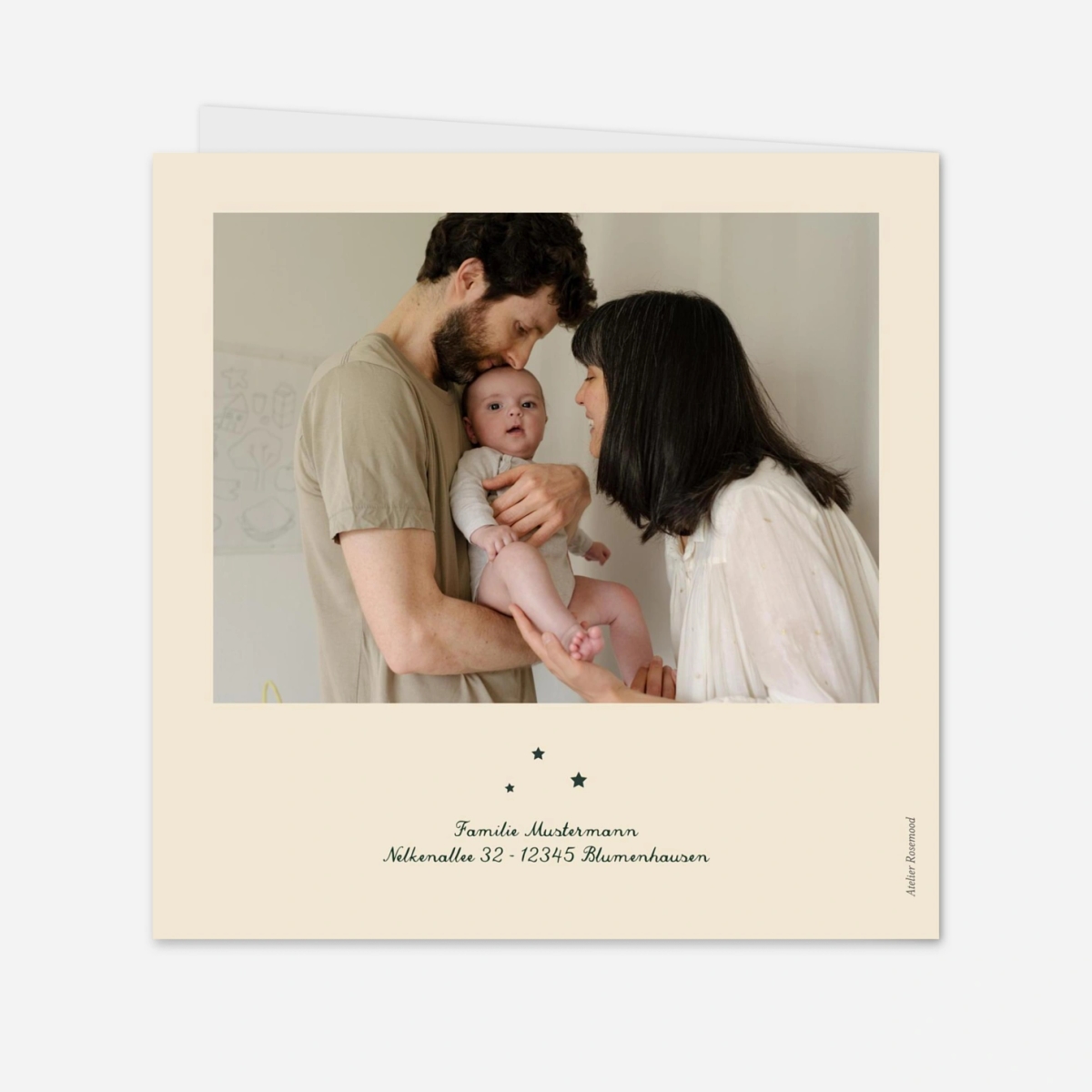 Geburtskarte Weihnachtsgeschichte