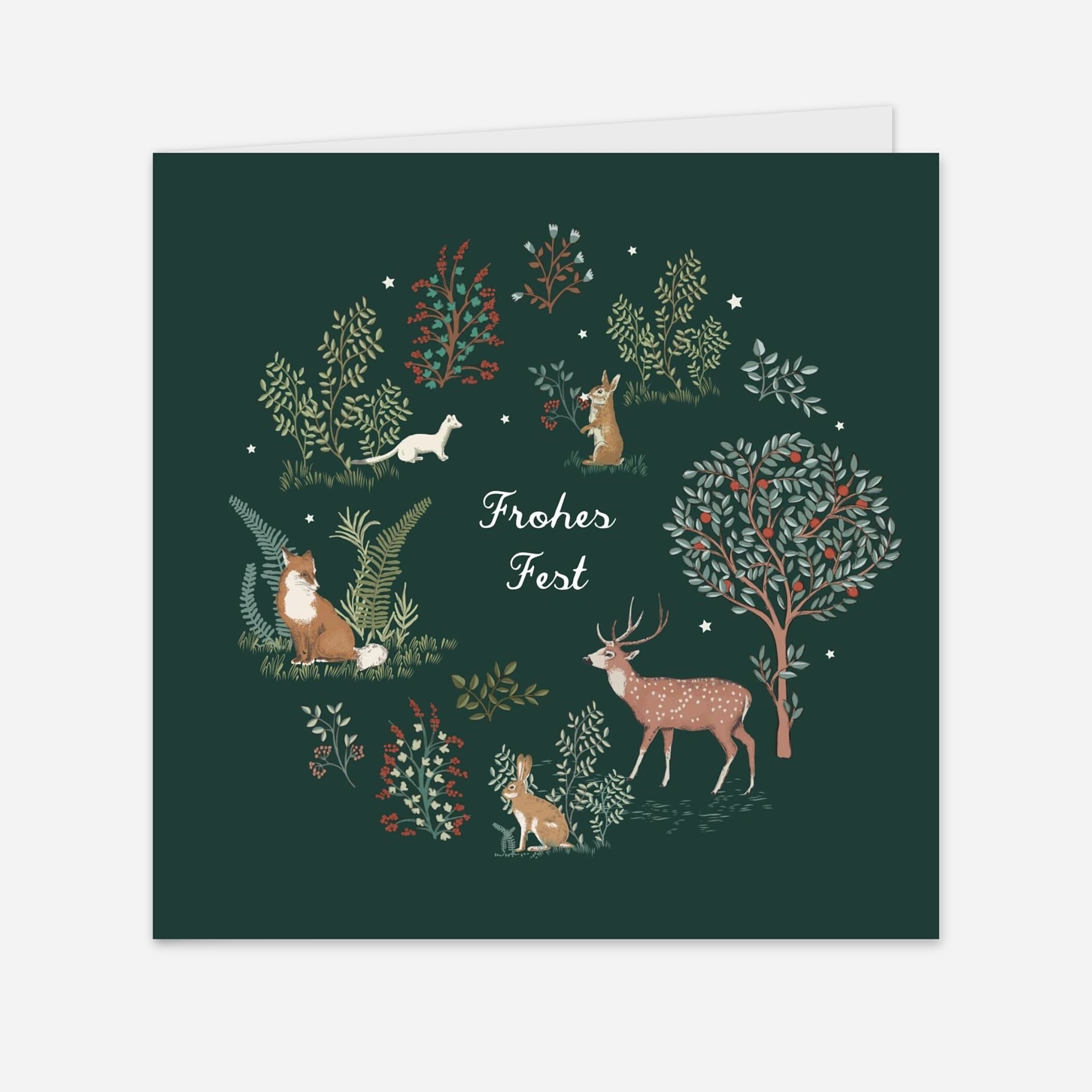 Geschäftliche Weihnachtskarte Weihnachtsgeschichte
