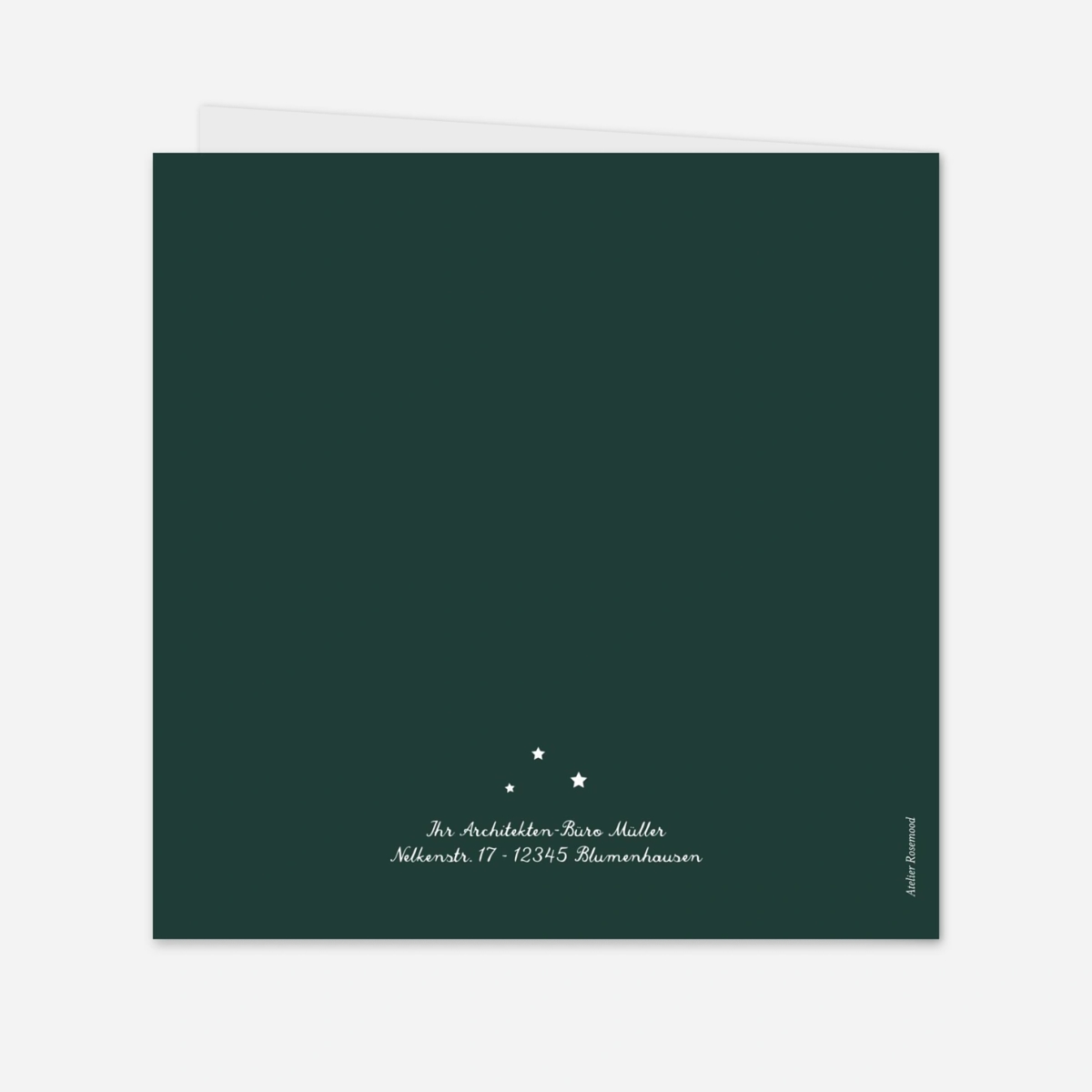 Geschäftliche Weihnachtskarte Weihnachtsgeschichte