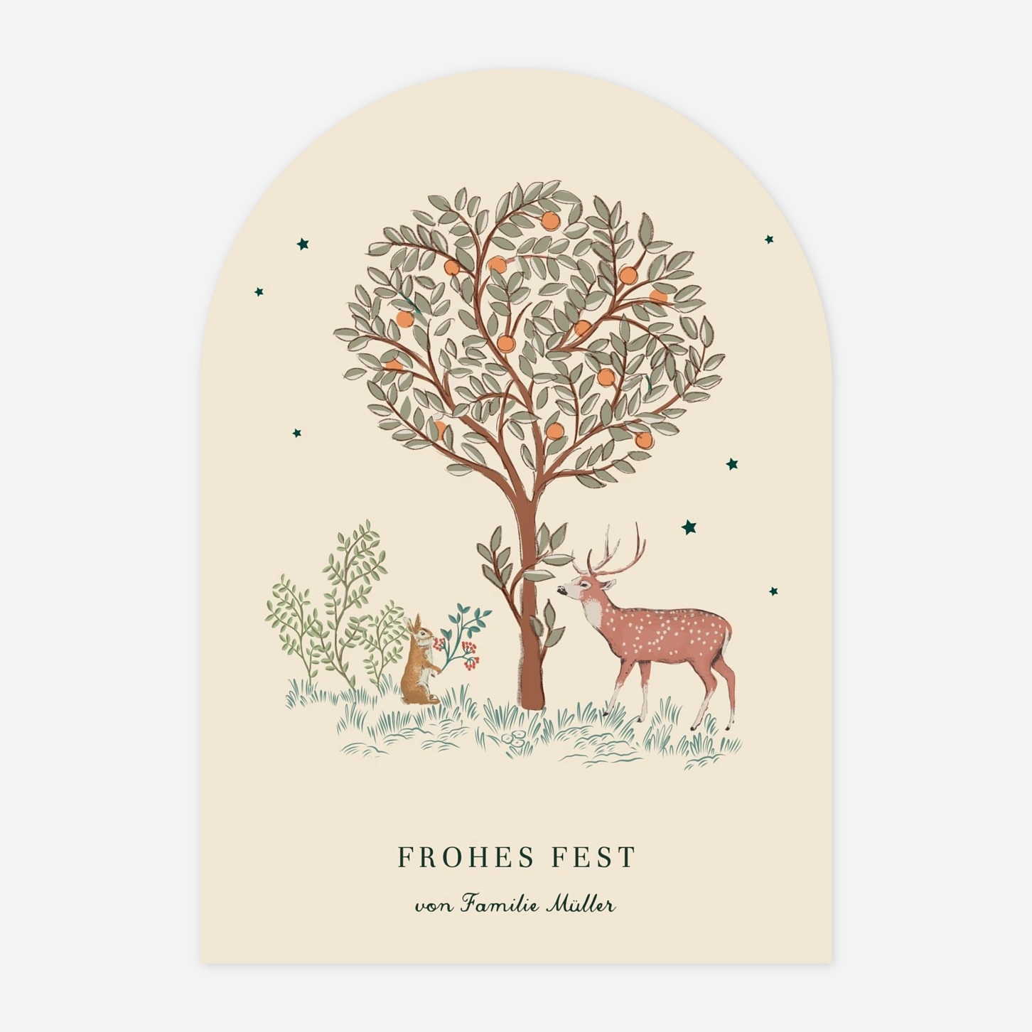 Weihnachtskarte Weihnachtsgeschichte