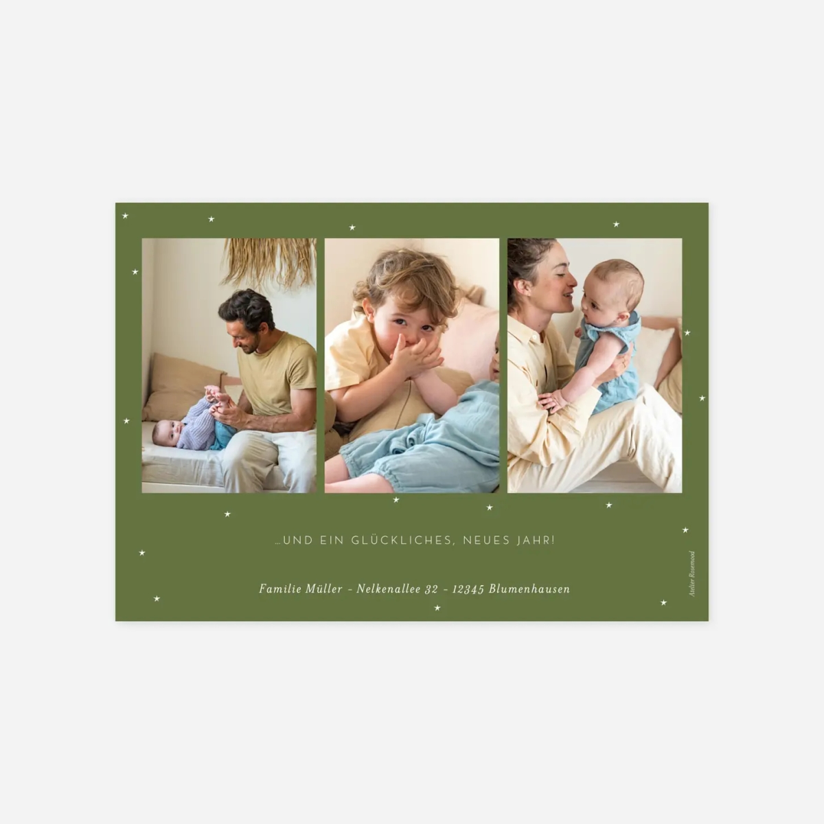 Weihnachtskarte 4 Weihnachtssocken