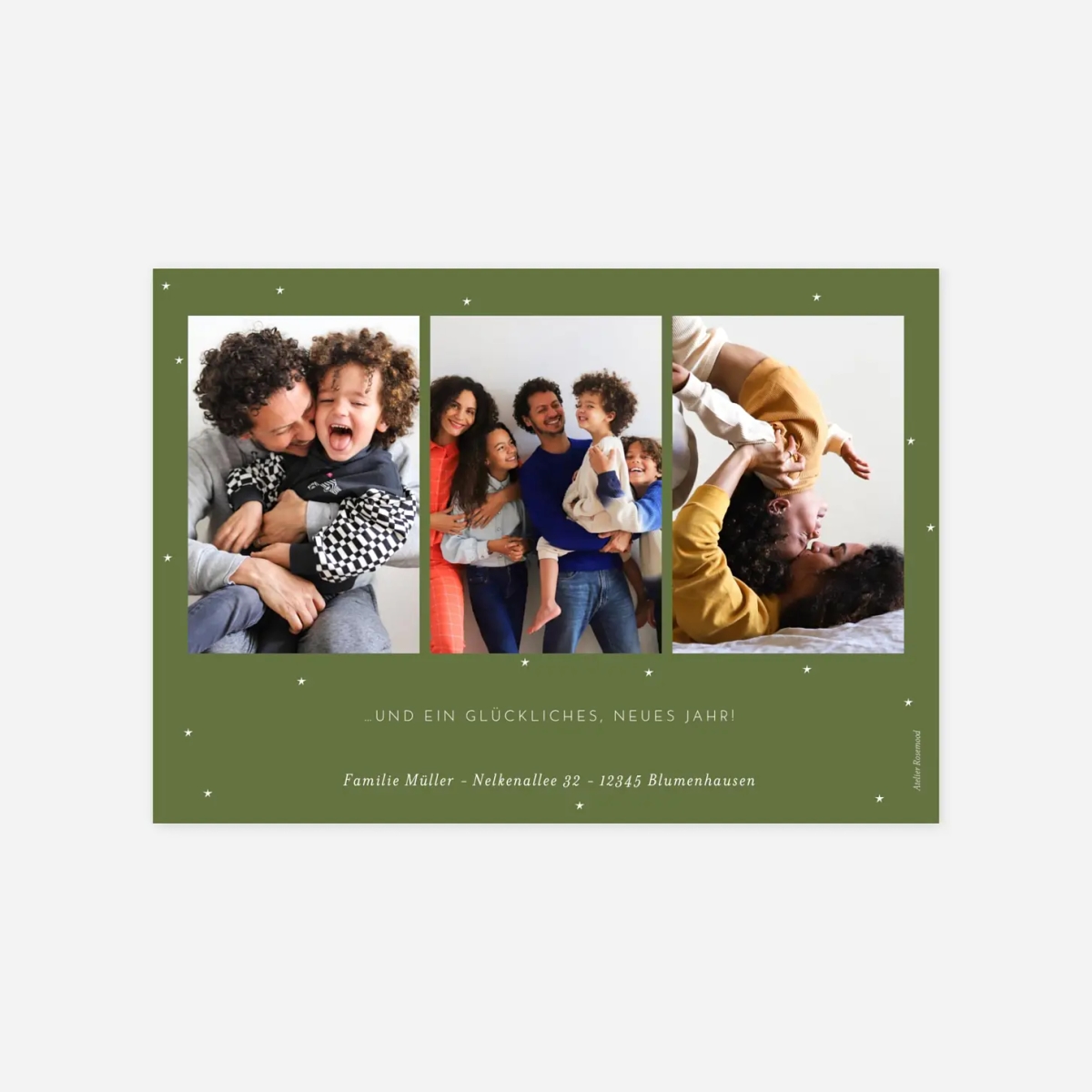 Weihnachtskarte 5 Weihnachtssocken