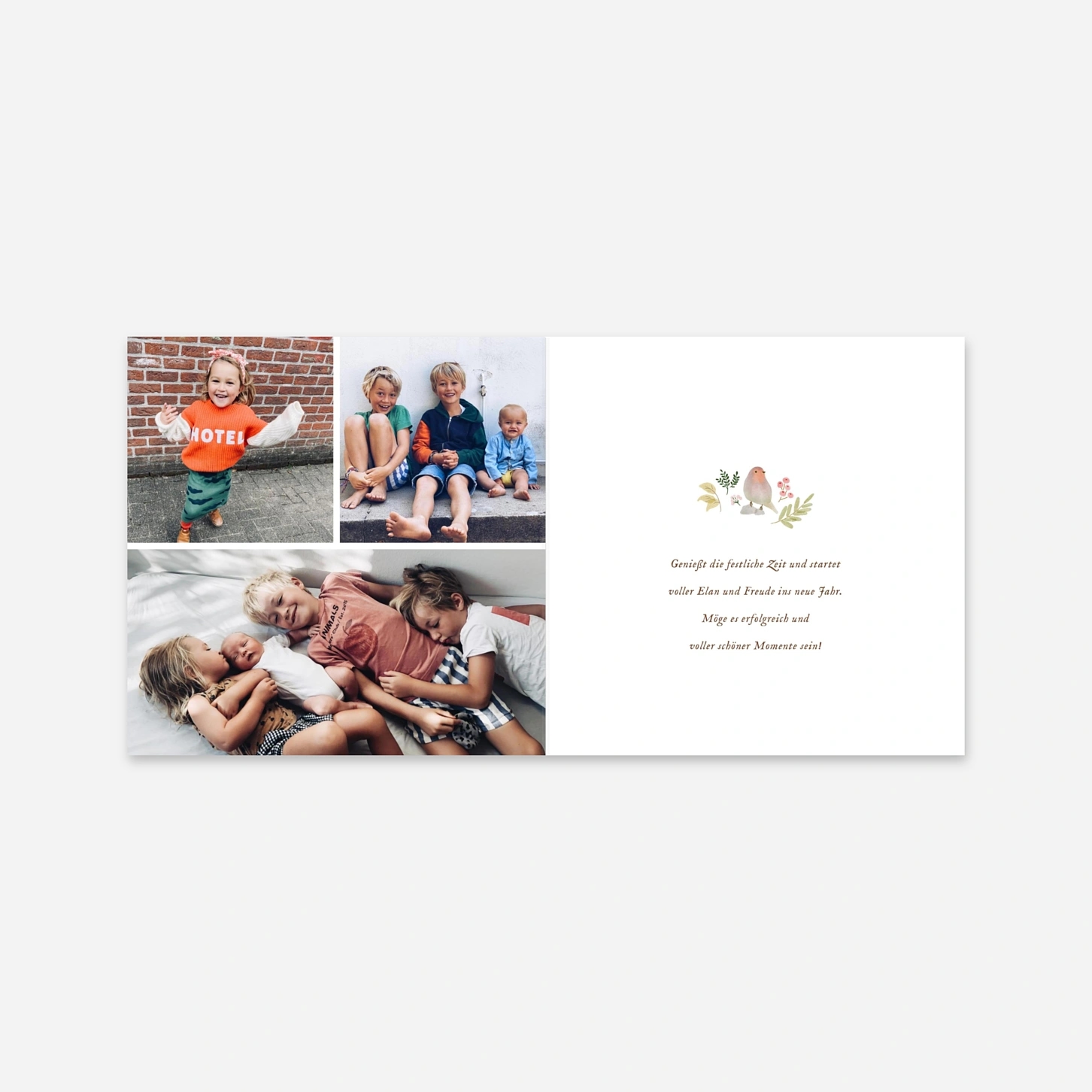 Weihnachtskarte Weihnachtskranz