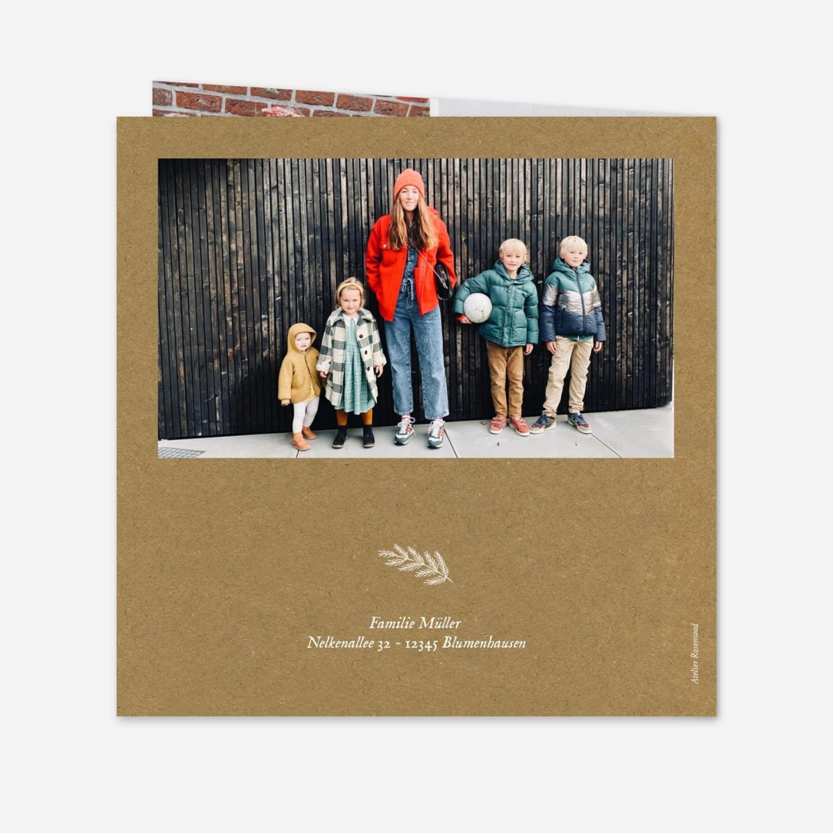 Weihnachtskarte Weihnachtskranz