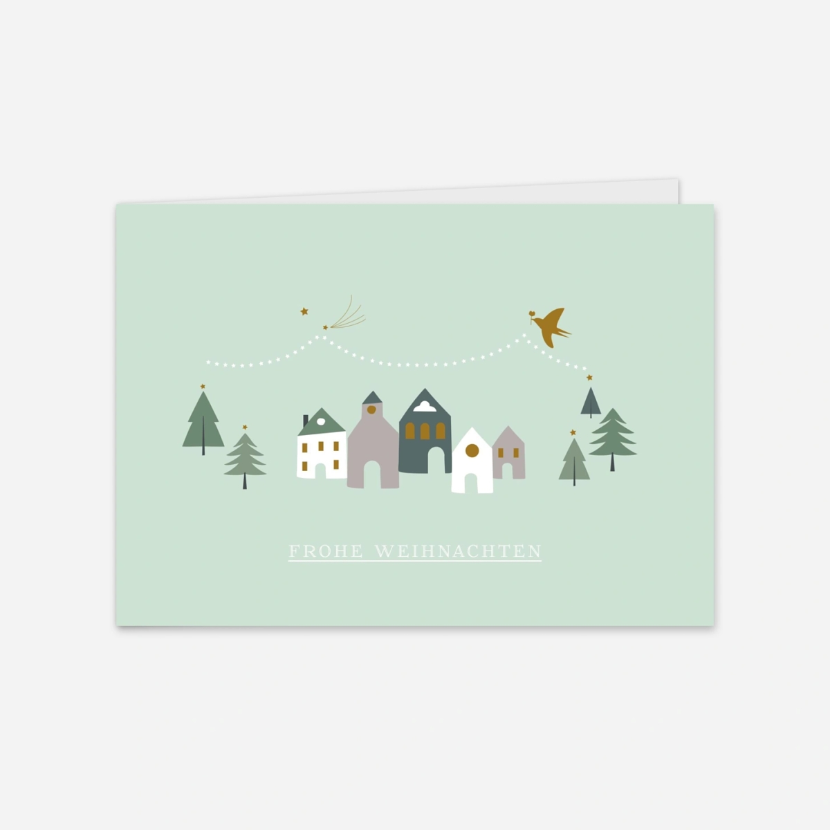 Weihnachtskarte Weihnachtsmarkt