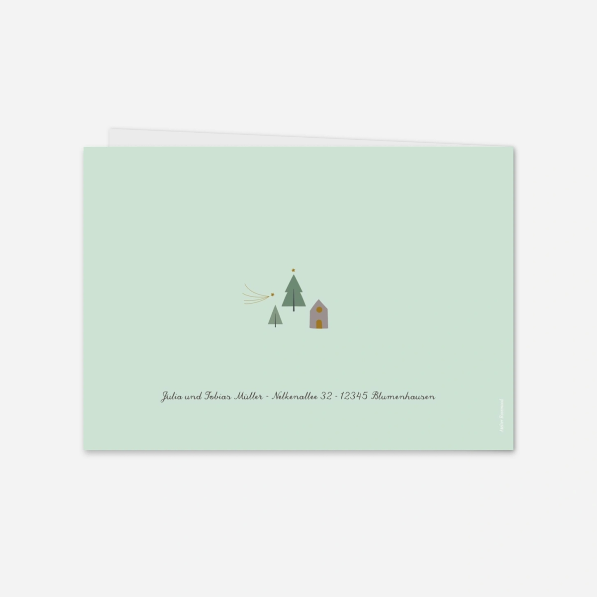 Weihnachtskarte Weihnachtsmarkt