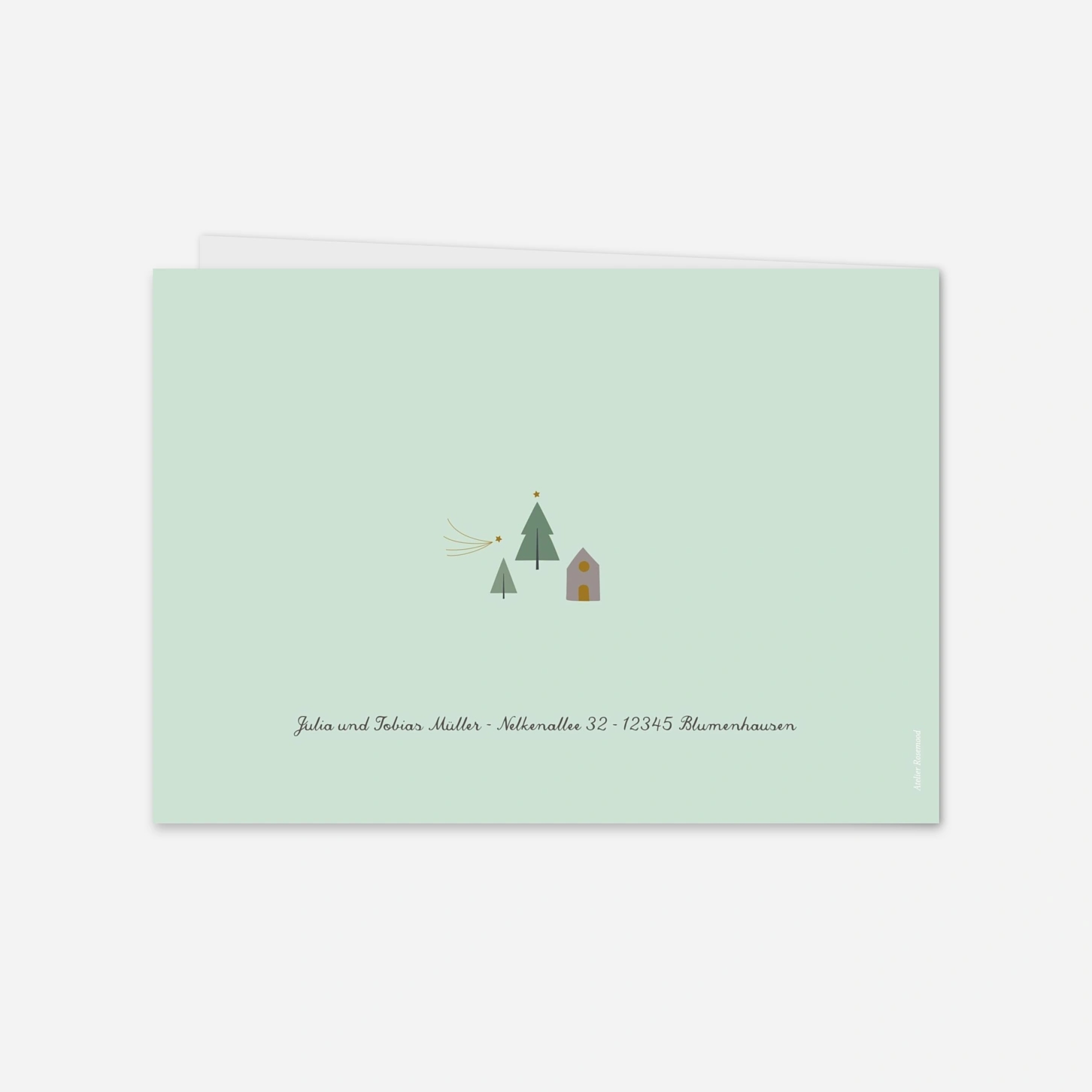 Weihnachtskarte Weihnachtsmarkt