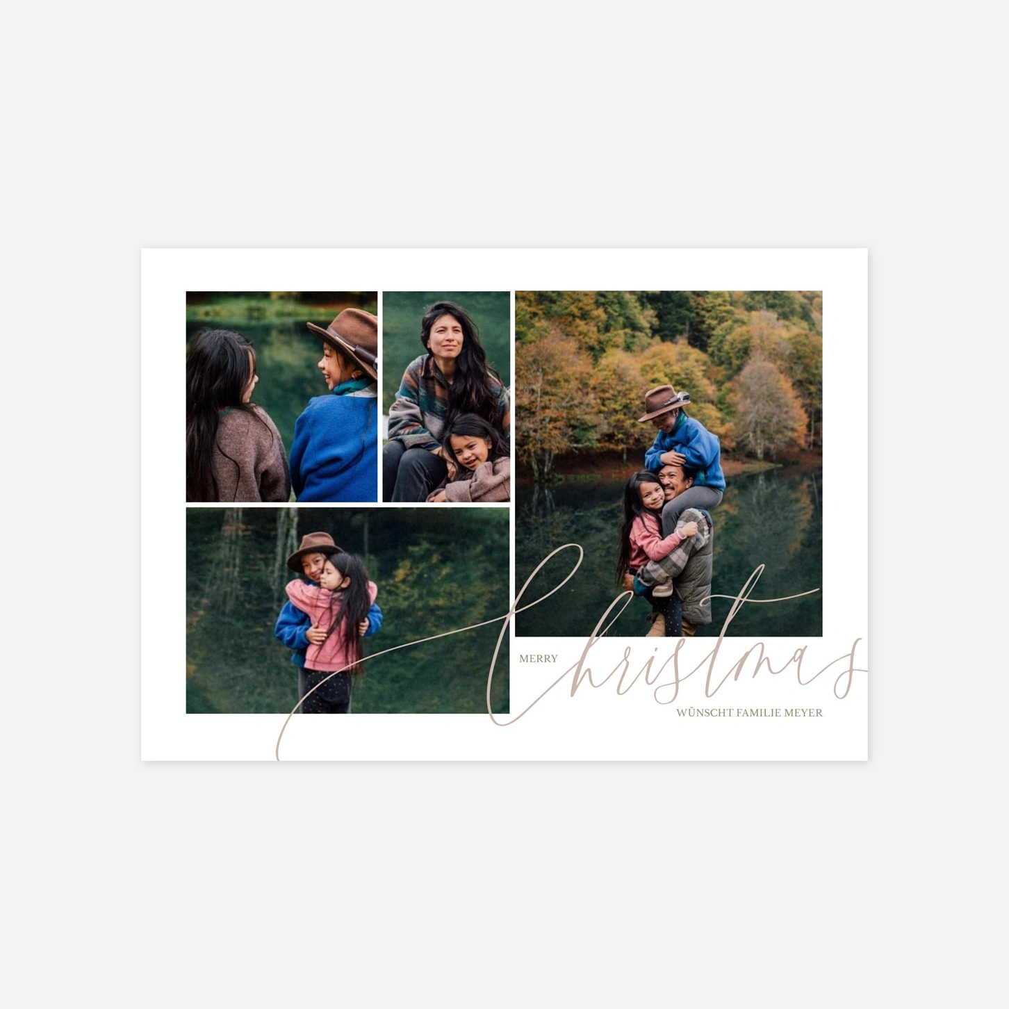 Weihnachtskarte Wonderful Time