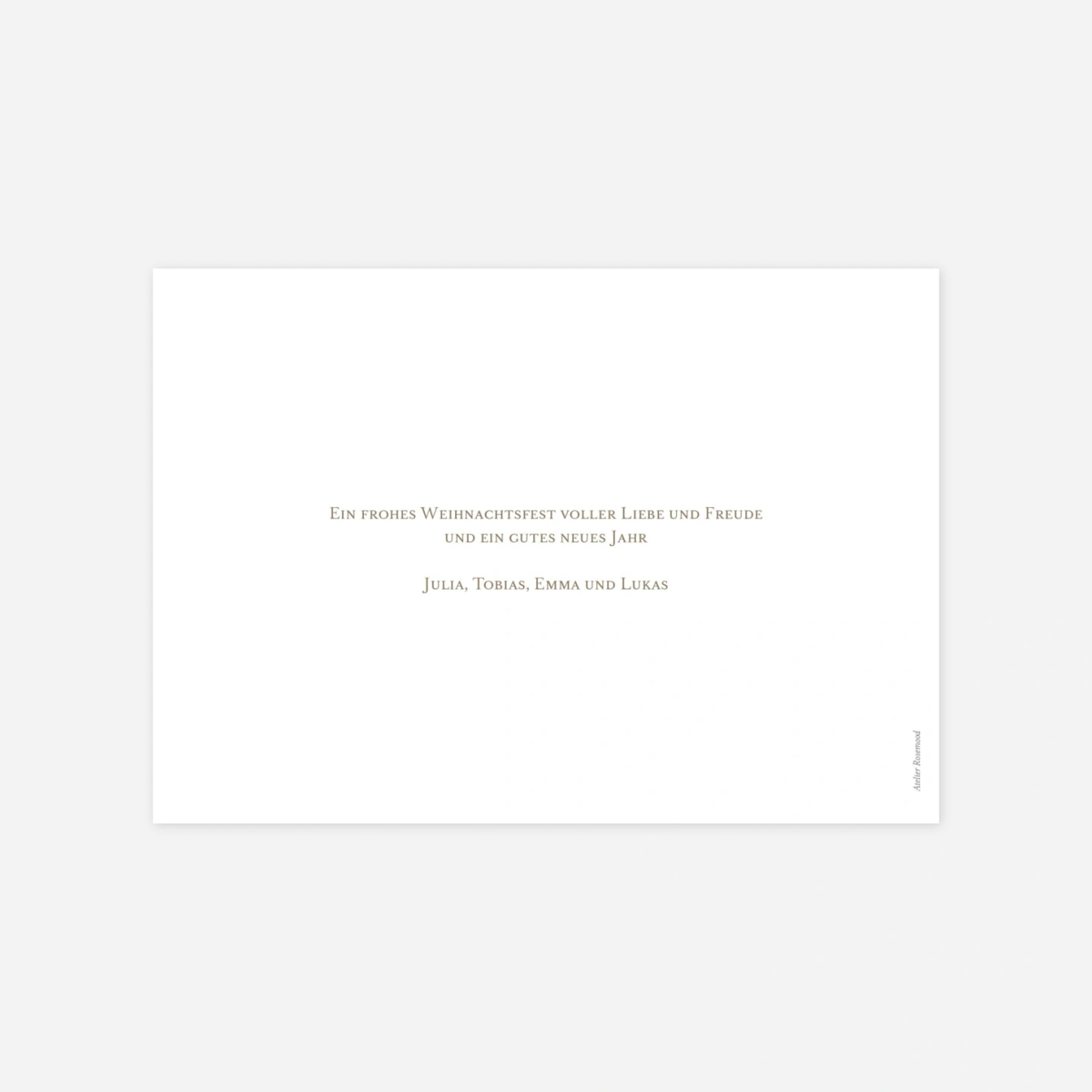 Weihnachtskarte Wonderful Time